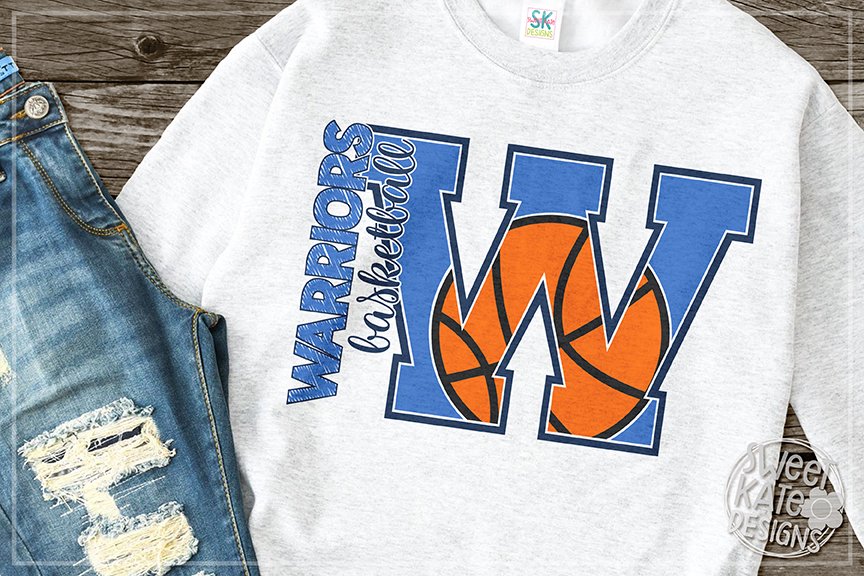 Download W Warriors Basketball SVG DXF EPS PNG JPG (155784) | SVGs ...