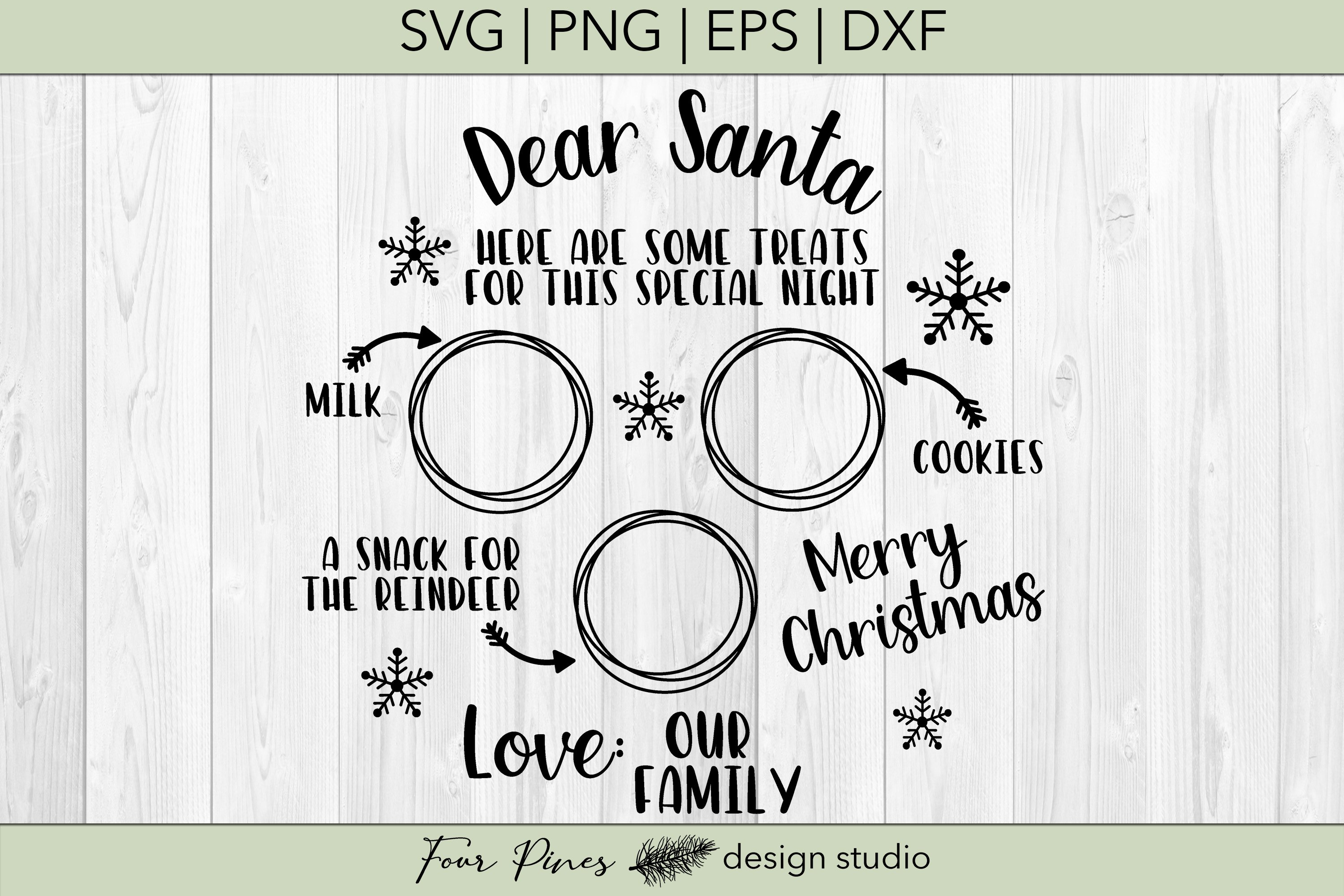 Free Svg Dear Santa Cookies And Milk File For Cricut Pin On Christmas
