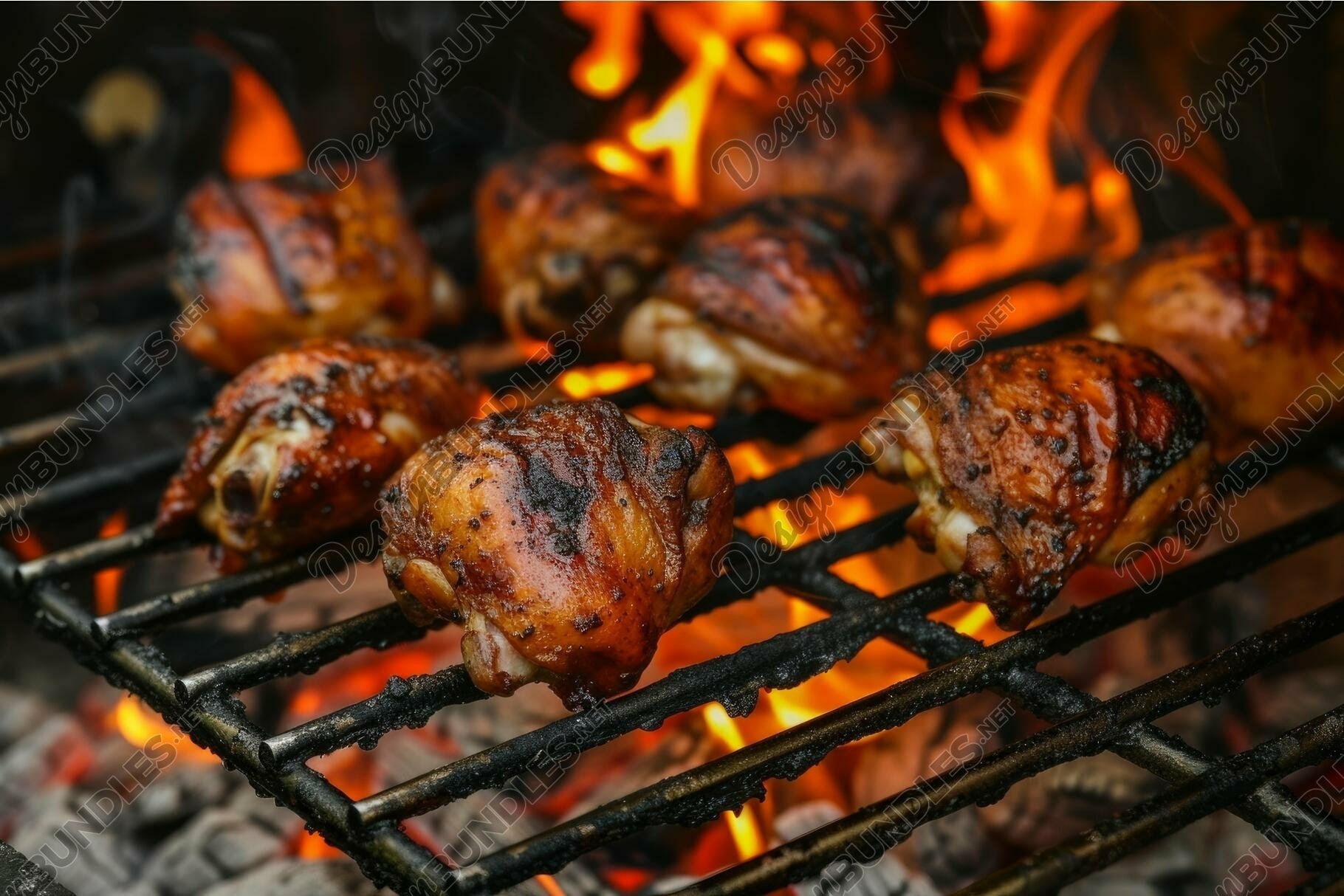 Chicken Recipe Flame Char Grilled Chicken Barbecue Rotisserie