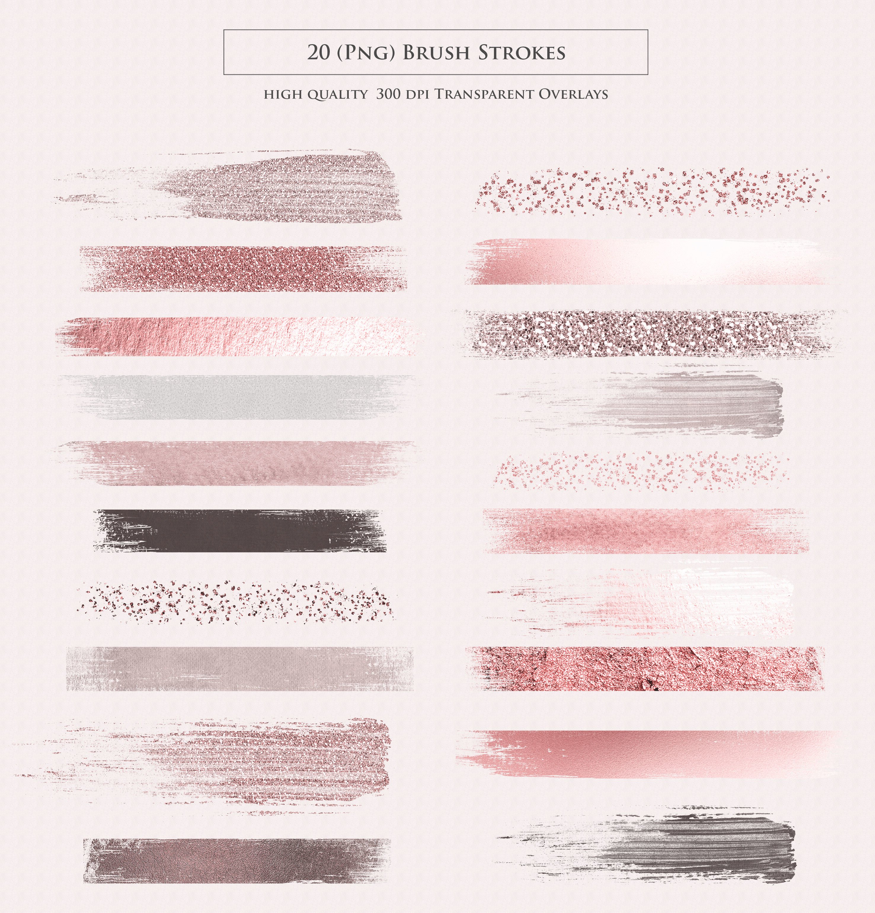 Brush Strokes Png Transparent Overlays