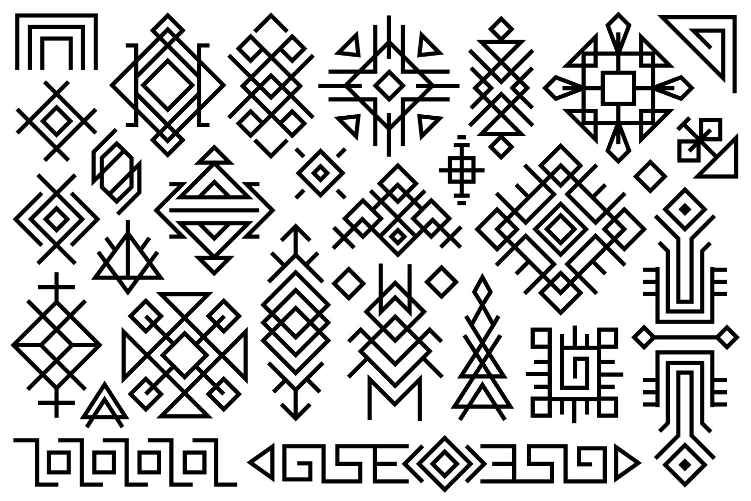 Ethnic design elements