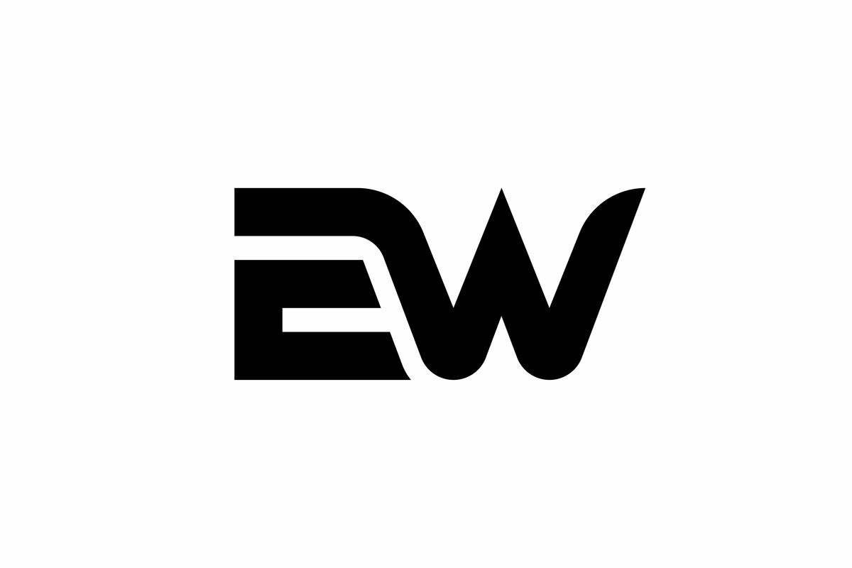 EW logo design vector template (3737518)