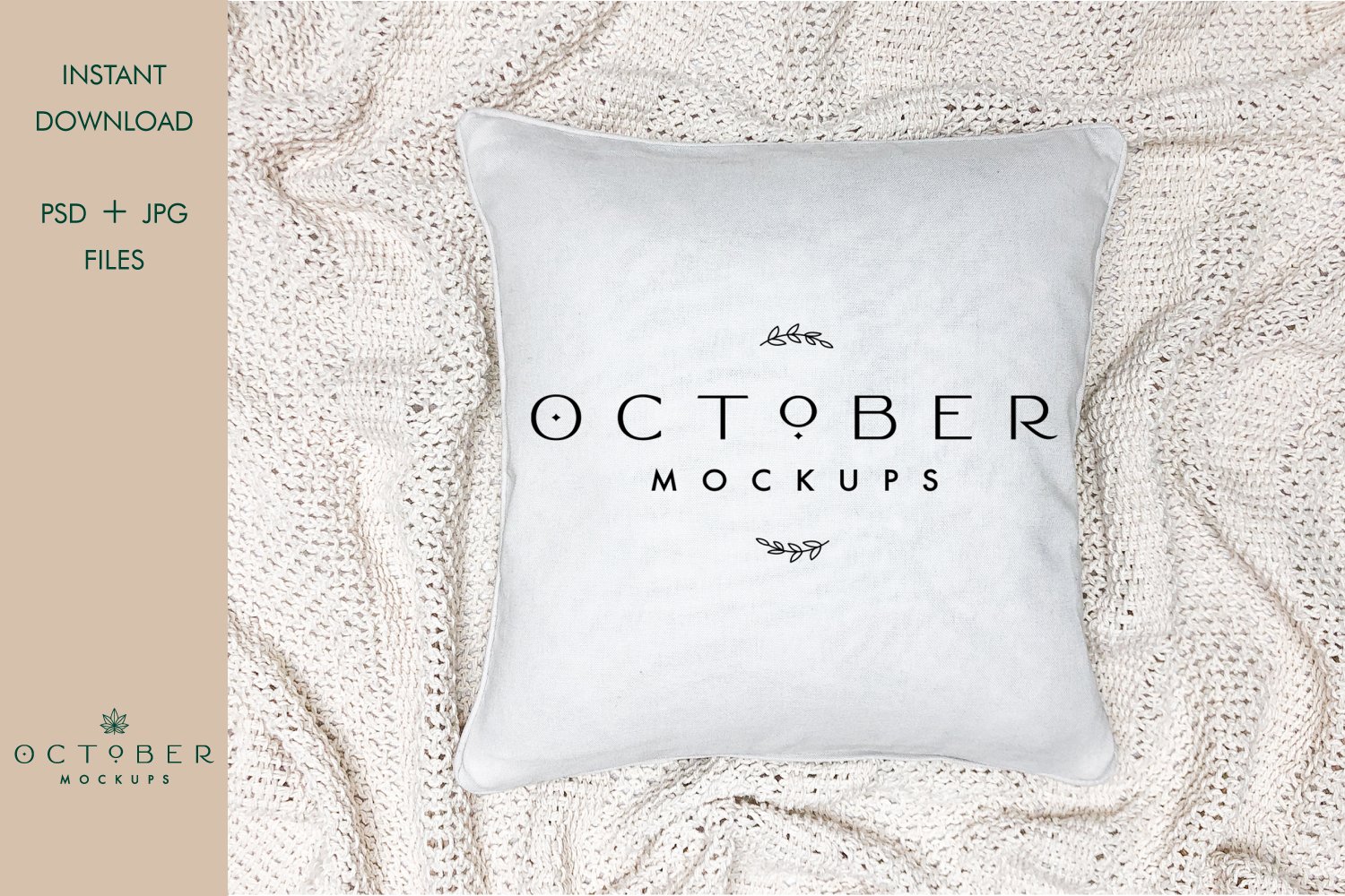 Pillow case mockup in JPG and PSD Blank pillow mockup (664236