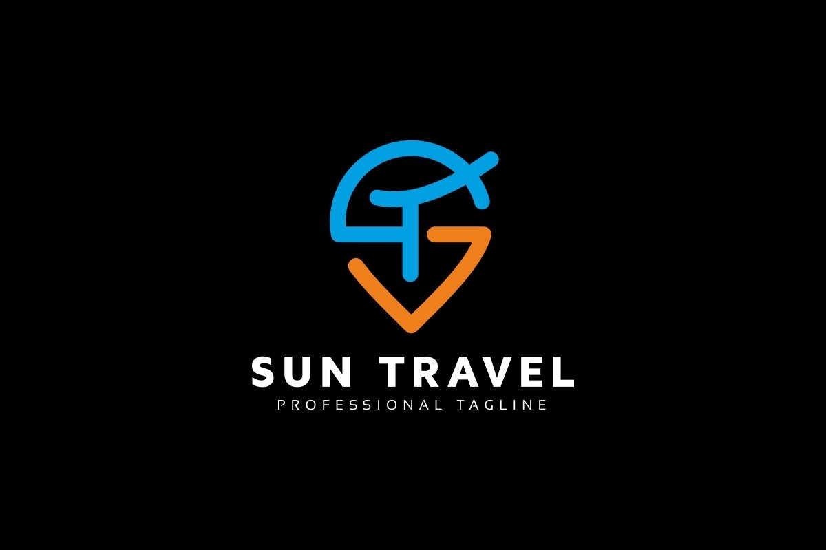 Sun Travel Logo (611772) | Logos | Design Bundles