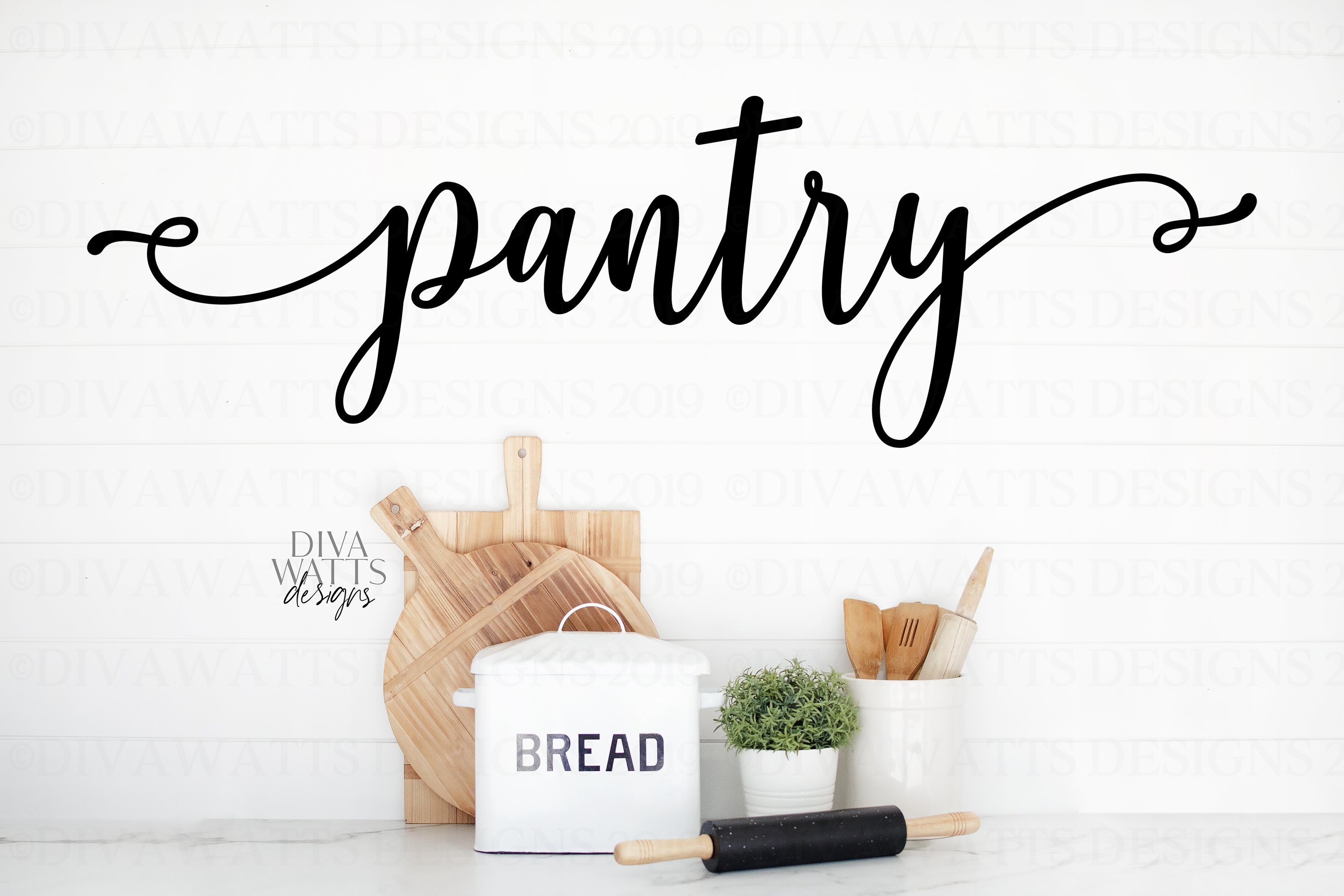 Pantry - Kitchen Farmhouse Fixer Upper Style Sign SVG PNG (412328