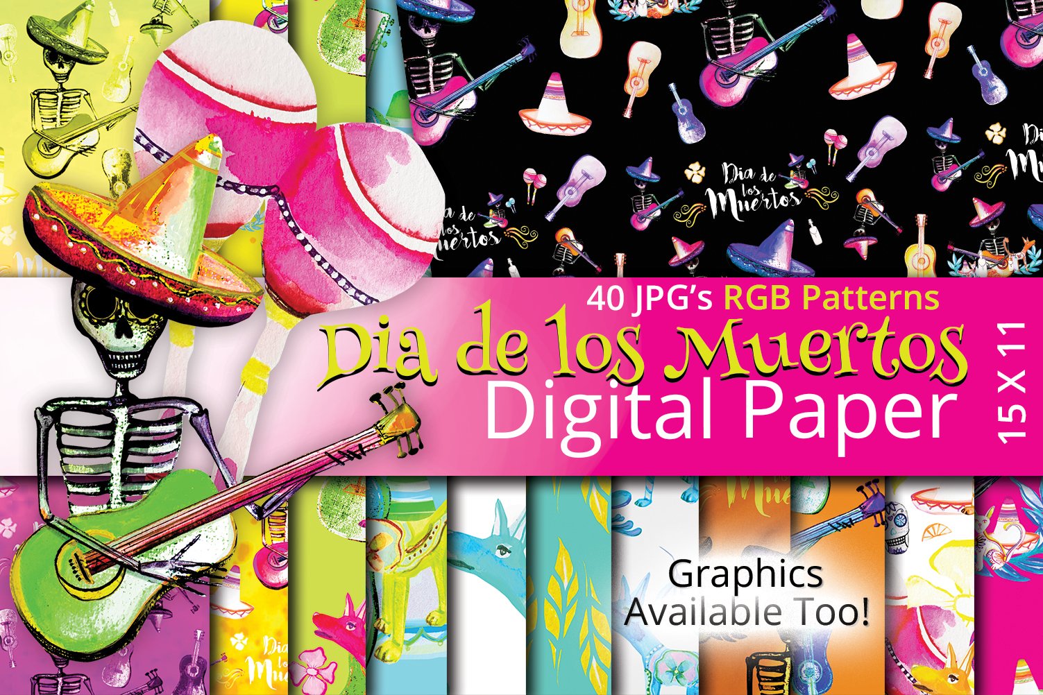 Dia de los Muertos (360527) | Printables | Design Bundles
