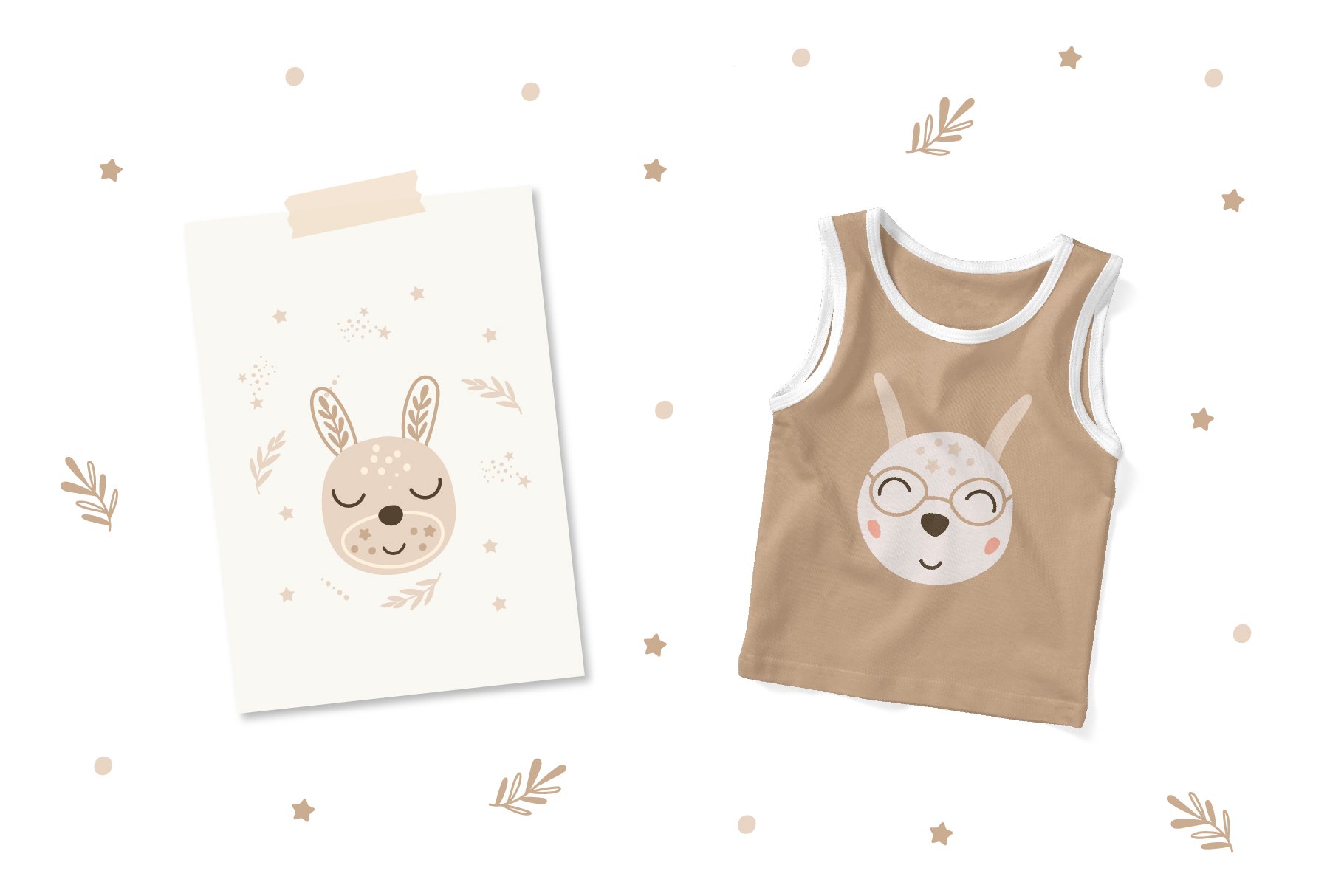 Download Easter Baby Bunny Faces Clipart Vector Set Svg Png 1280492 Elements Design Bundles