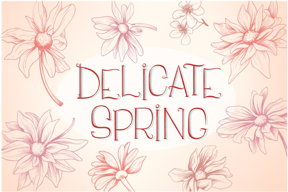 Delicate Spring SVG Cut Files Collection (154521) | Cut Files | Design ...