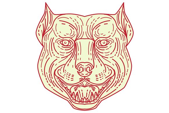 絵画 PITBULL  27x51cm Pitbull Canvas Wall Art by Weekday Best | iCanvas