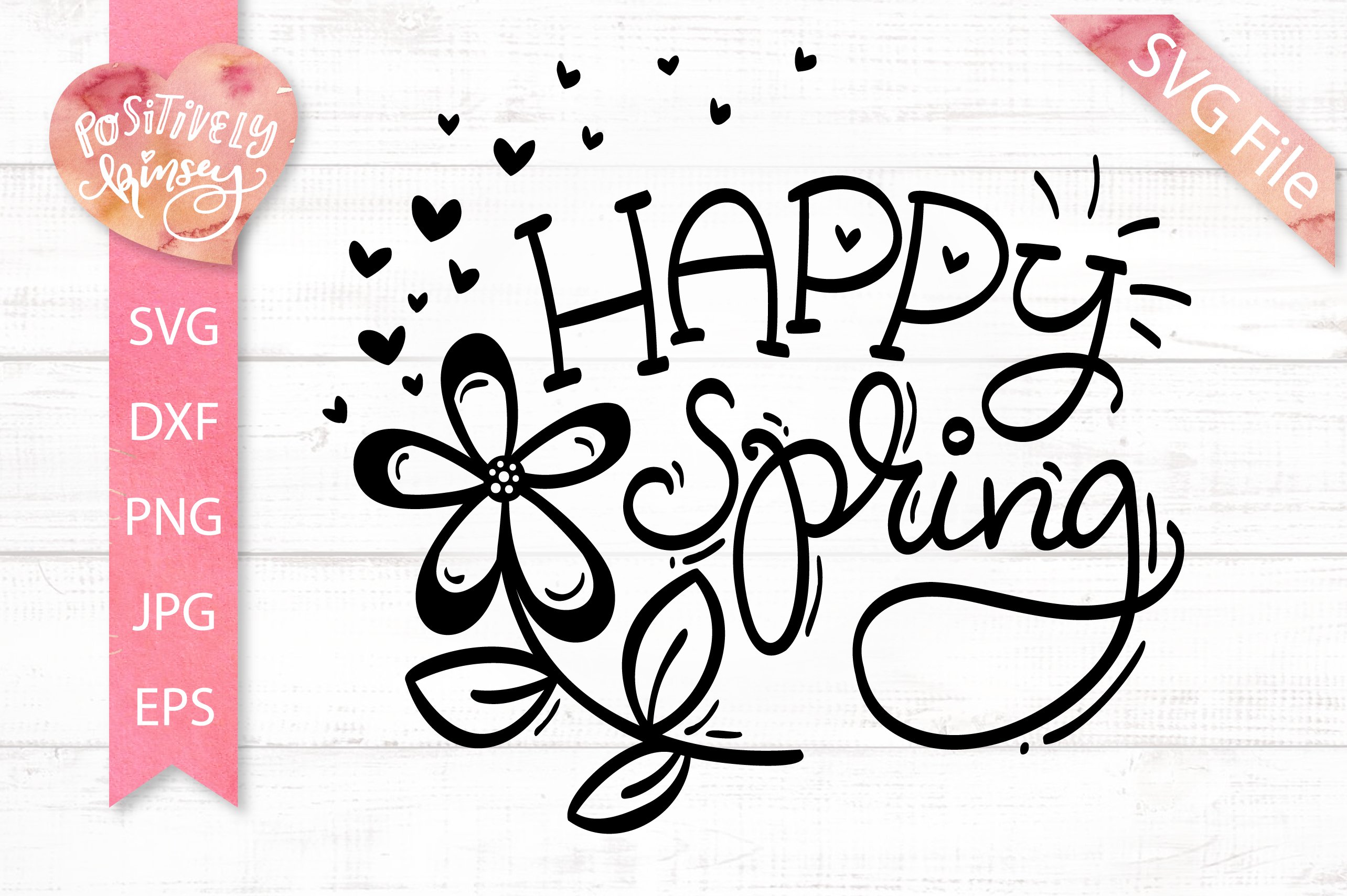 Download Happy Spring Svg Cute Hand Lettered Spring Svg Design 451129 Svgs Design Bundles