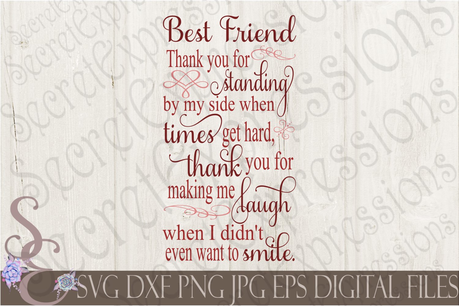 Best Friend Thank You For Standing By My Side