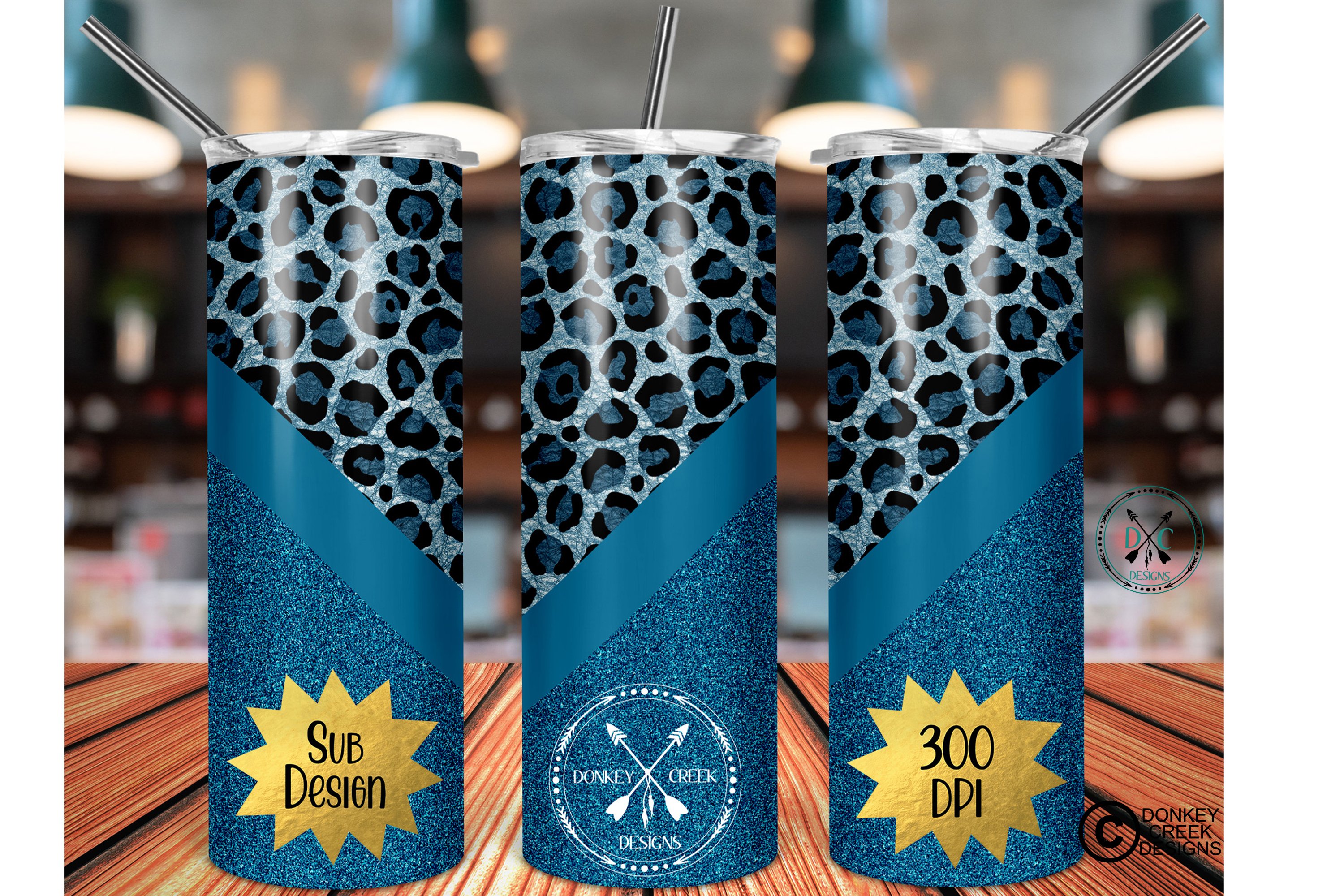 Download 20 oz Skinny Tumbler Leopard PNG Bundle- Sublimation ...