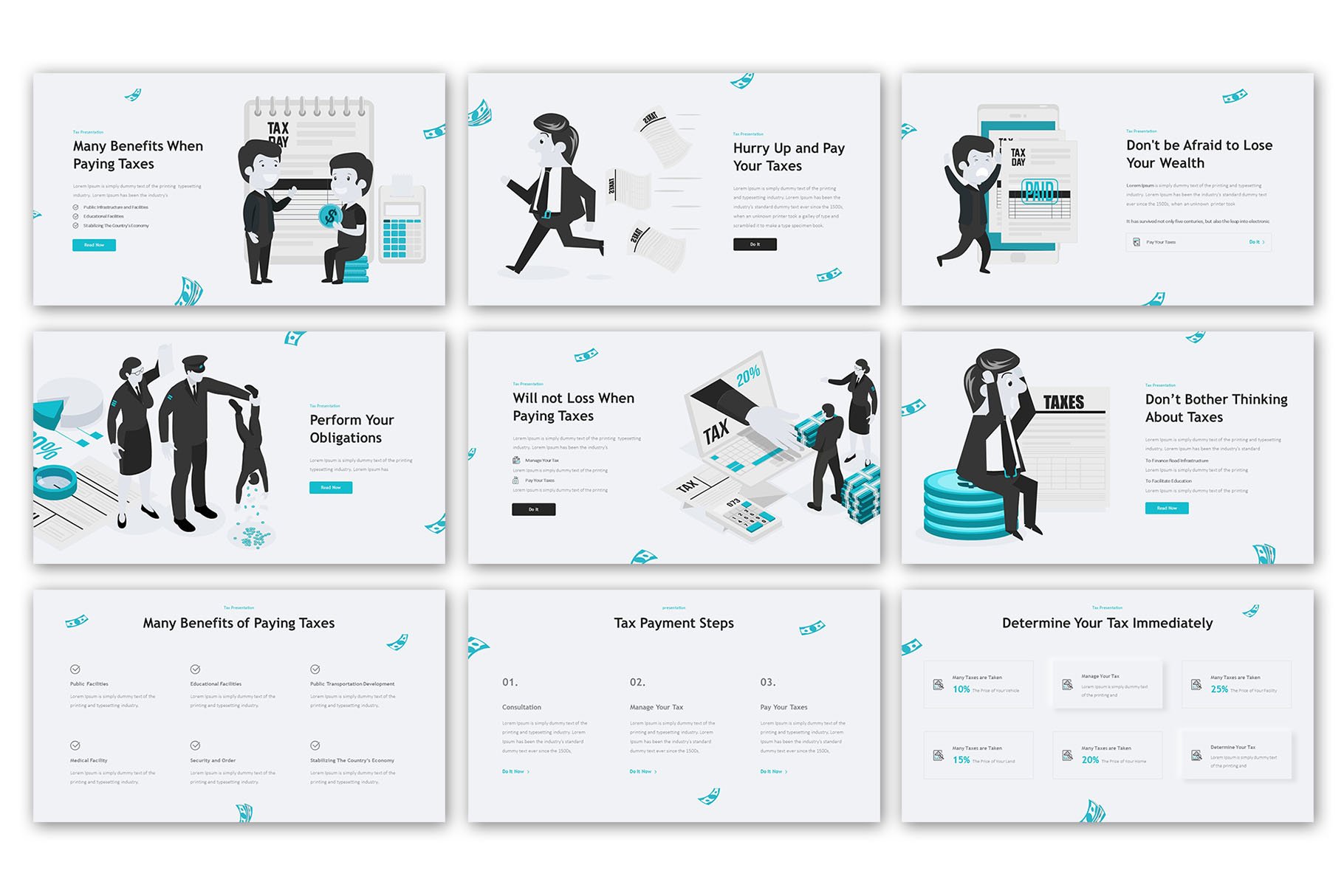 Tax Presentation Template (573019) | Powerpoint | Design Bundles