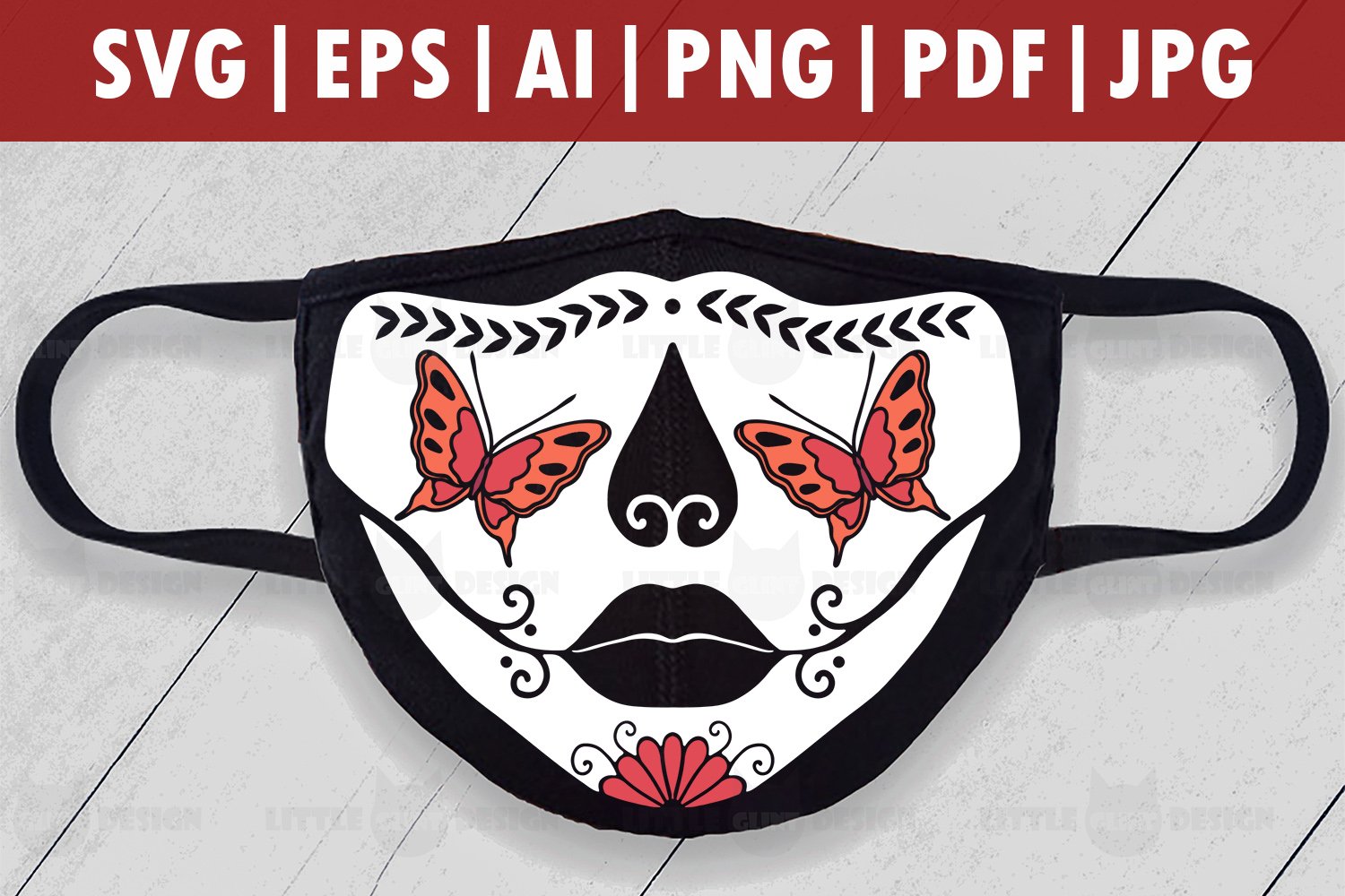 Download Halloween Butterfly Skull Mask Svg Skull Face Mask Svg 933423 Cut Files Design Bundles