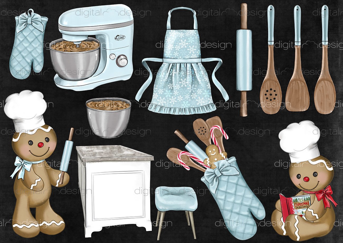 Cookies for Santa - Clipart (367054) | Illustrations | Design Bundles