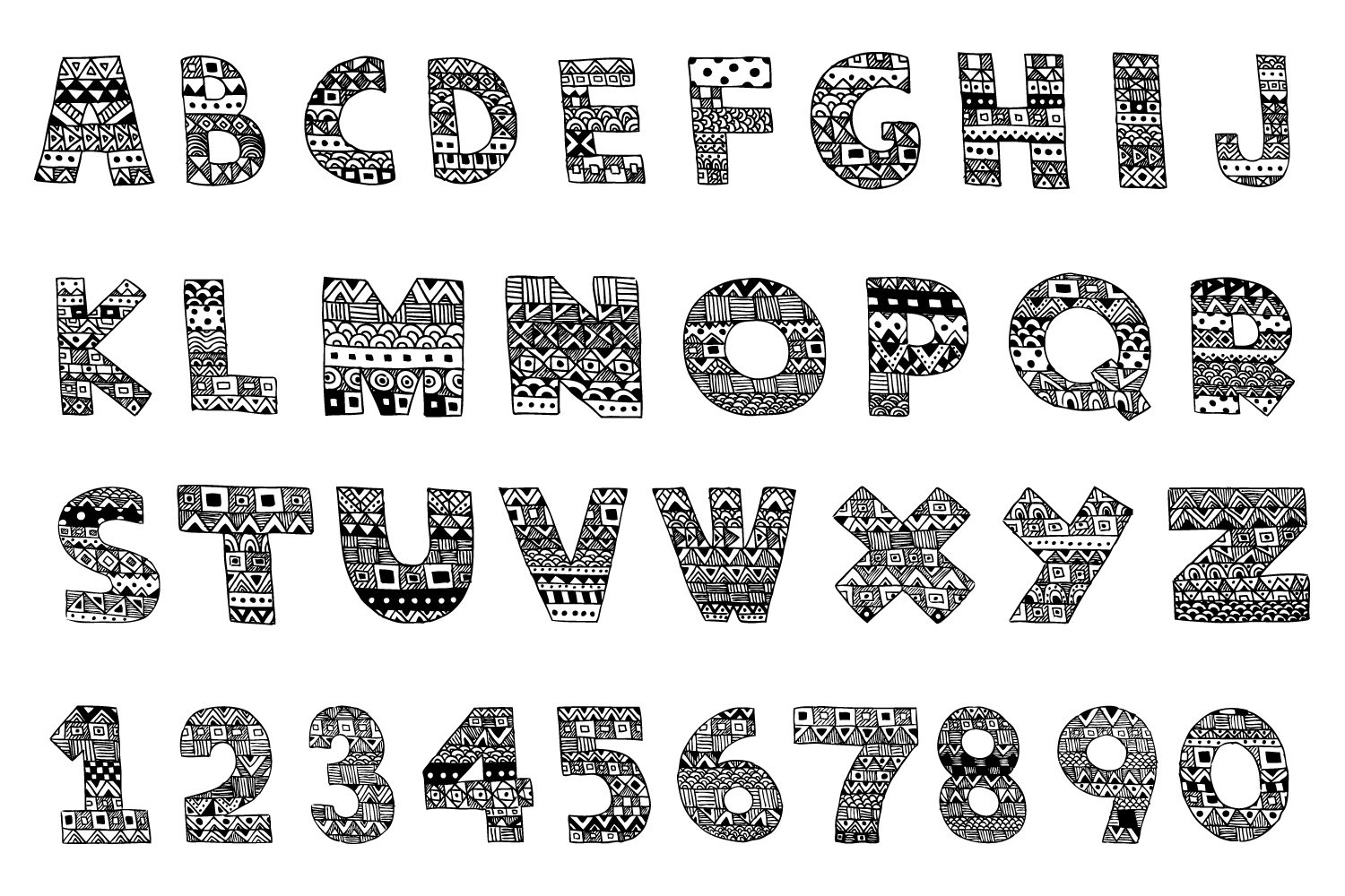 Fun & Cute Hand Drawn Vector Pack +Patterns example image 8