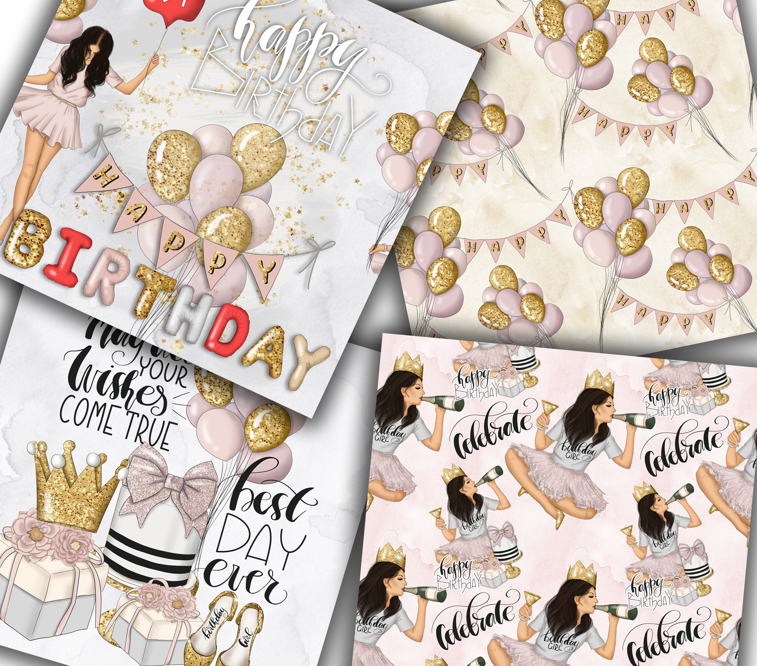 Best Day Ever Clipart Graphic Design (214635) | Illustrations | Design ...