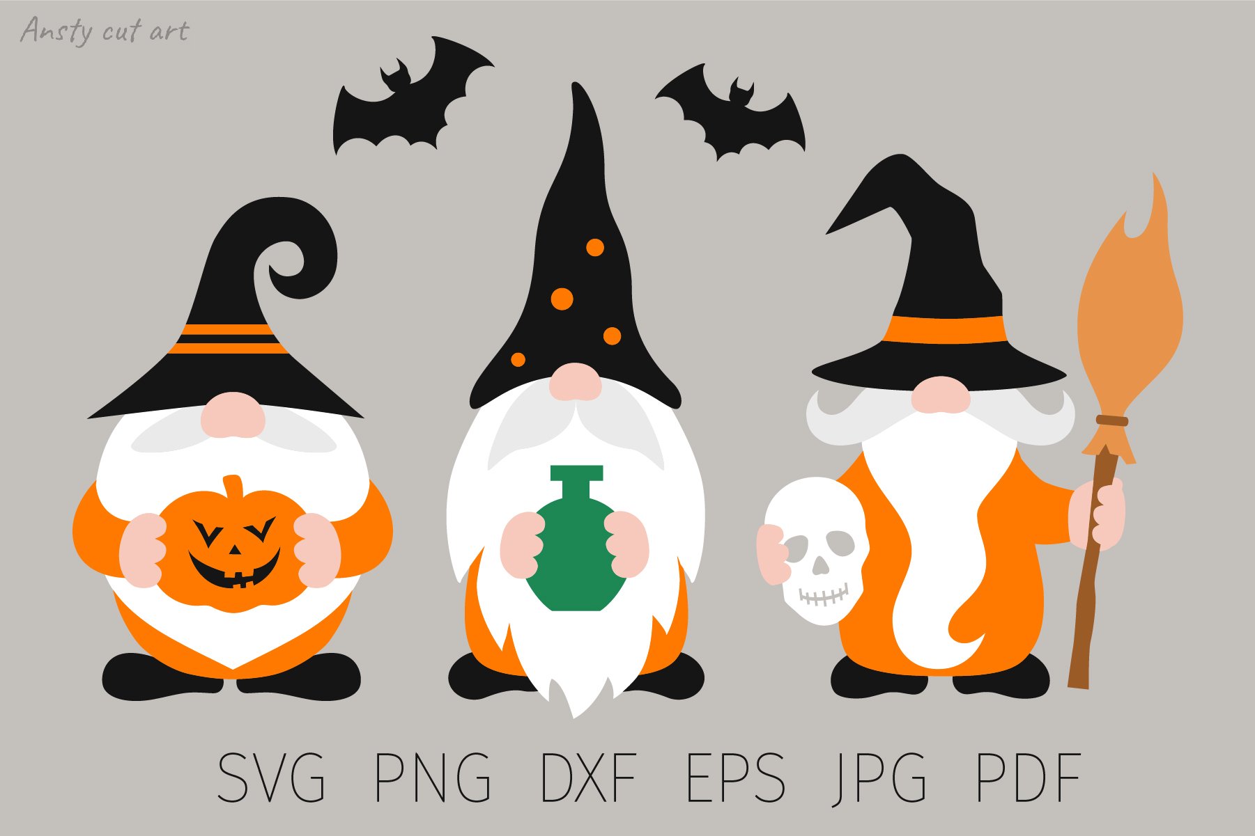 Halloween Gnome Gnome Svg Cut Files Gnome Family Fall 889926