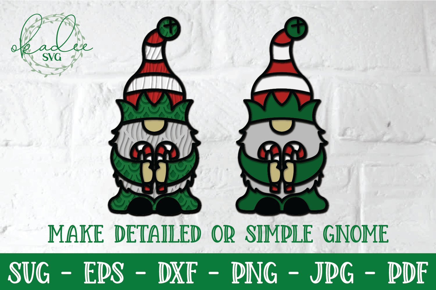 Download 3d Christmas Gnome Bundle Layered Gnome 3d Gnome Svg Dxf 992810 Paper Cutting Design Bundles PSD Mockup Templates