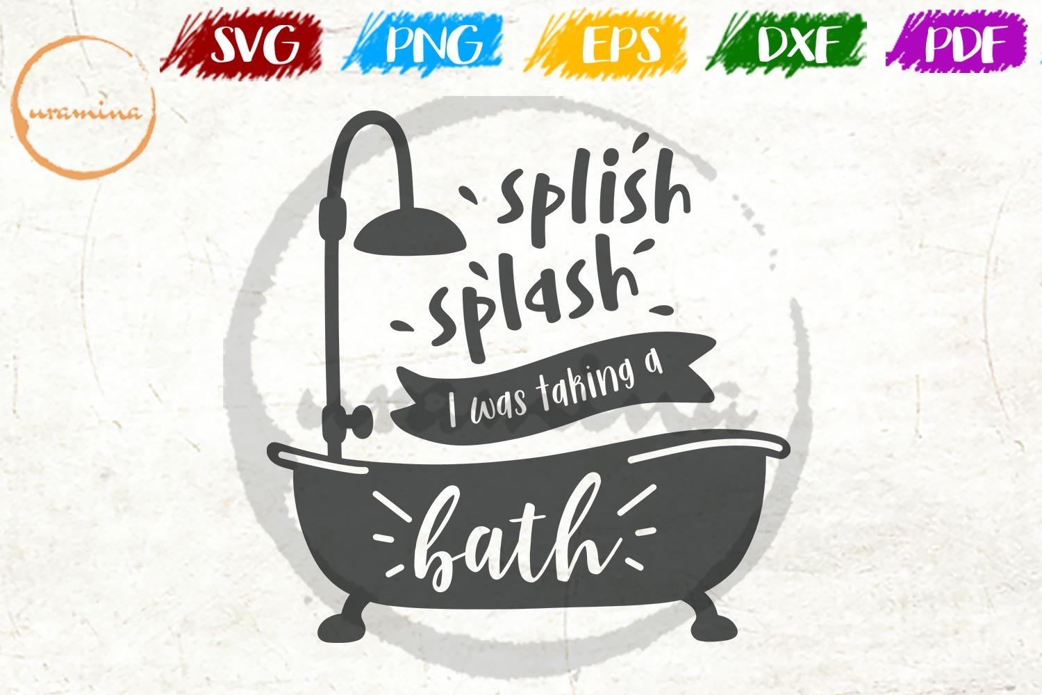 I Am Taking A Bath Sign Bathroom Decor SVG PDF PNG (217664) Cut Files
