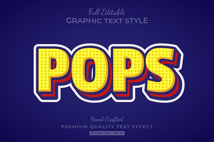 Download Pop Art Cartoon Text Style Effect 875306 Plugins Design Bundles