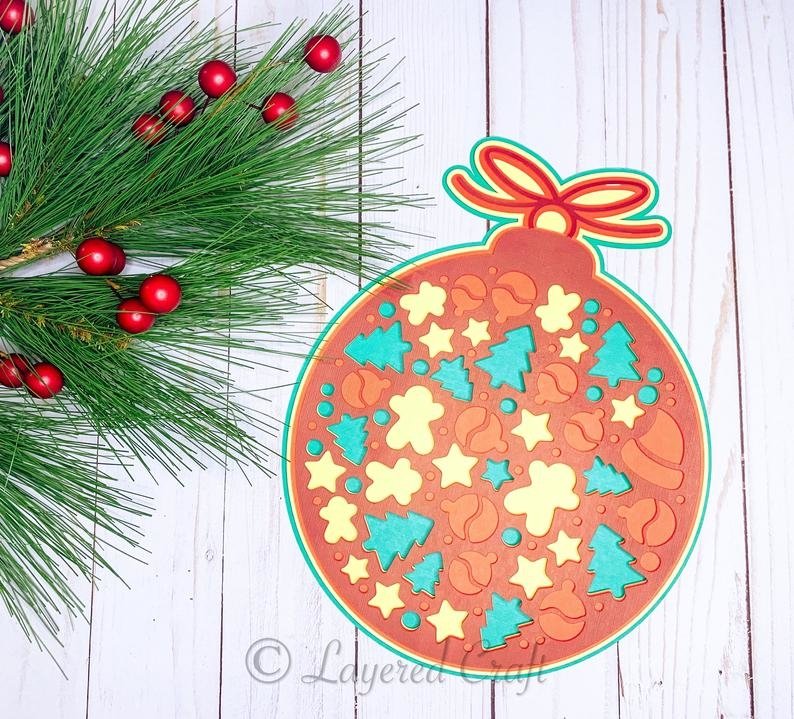 Download 3d Layered Christmas Ornament Digital Cut File 995057 Cut Files Design Bundles