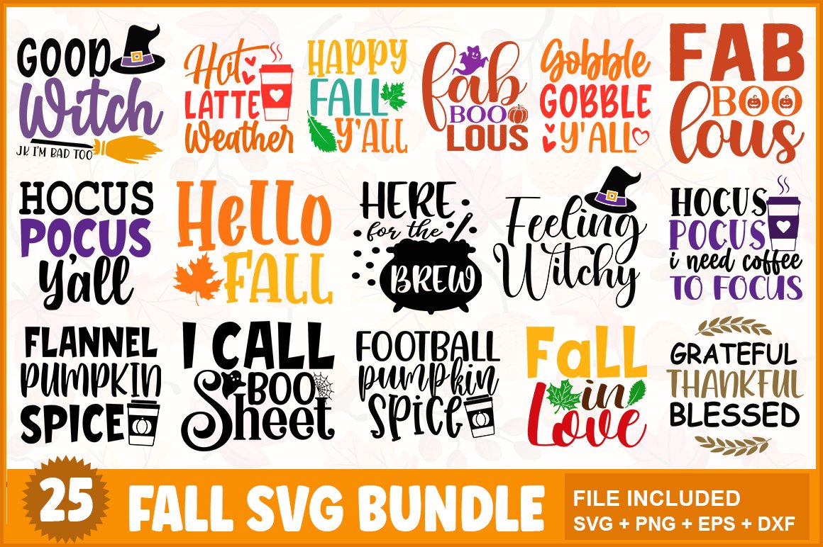 Fall SVG Bundle, Fall Shirt SVG, Pumpkin SVG, Thanksgiving