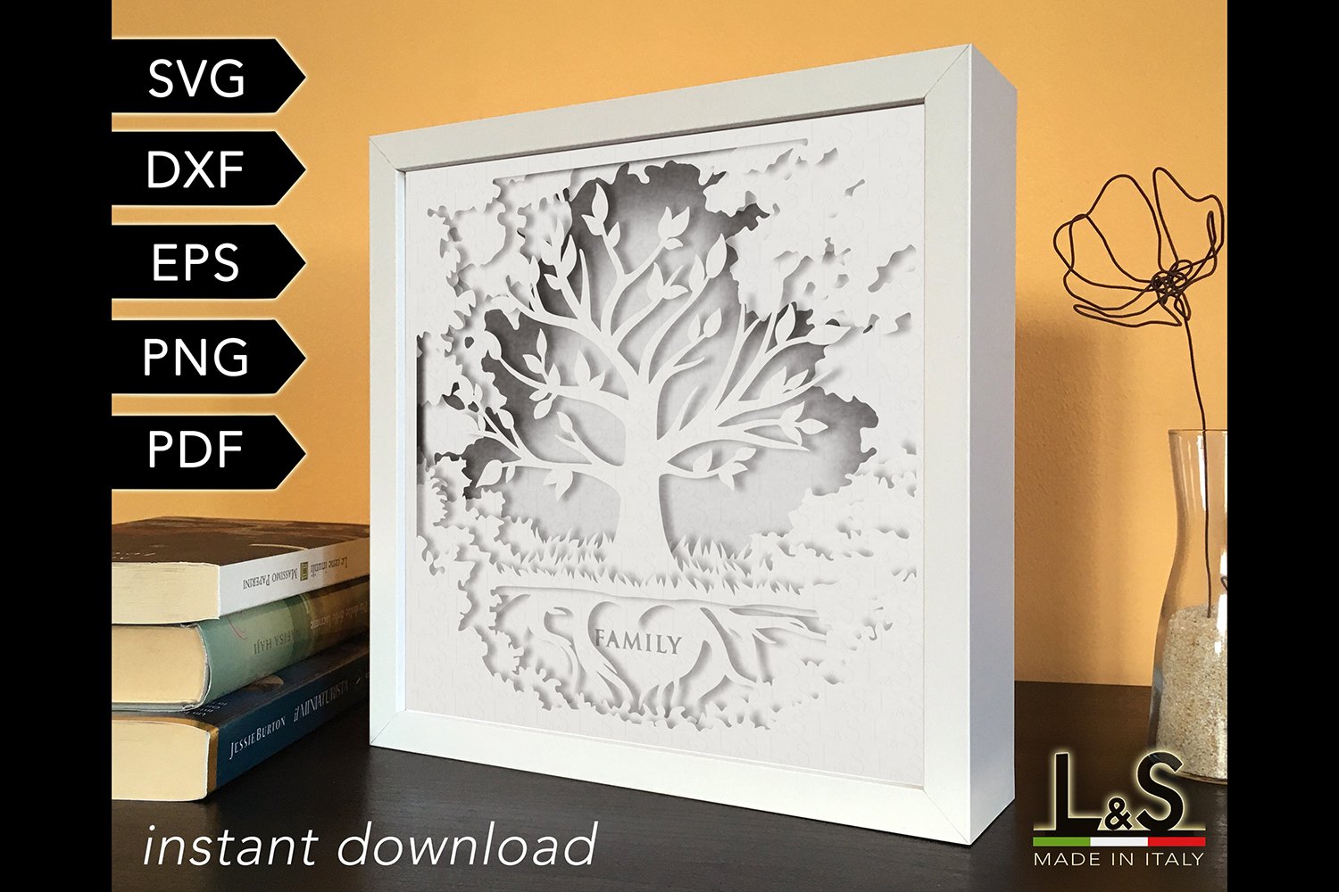 Family Tree Svg | Shadowbox Template