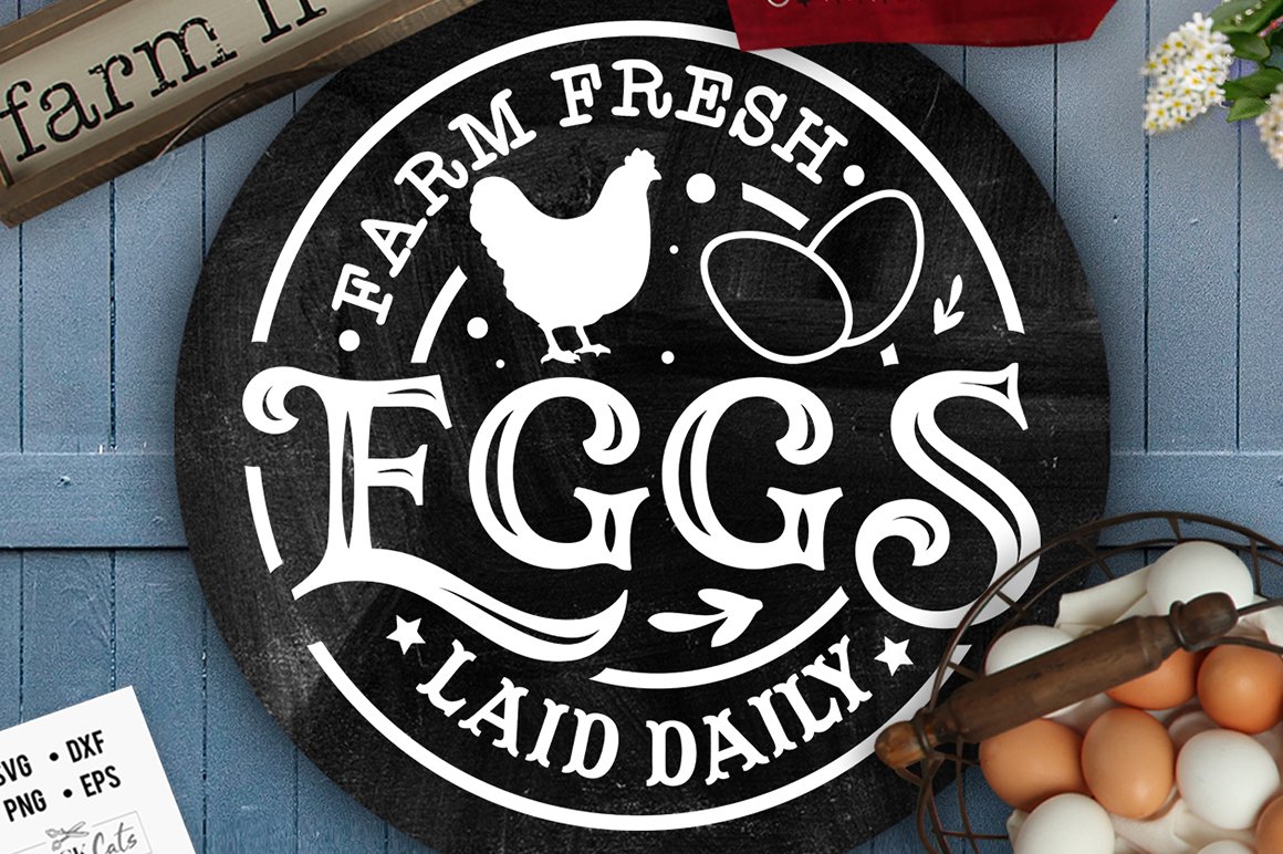 Farm fresh eggs svg, Round sign fresh eggs svg (3192753) farm-fresh-eggs-svg-round-sign-fresh-eggs-svg-3192753