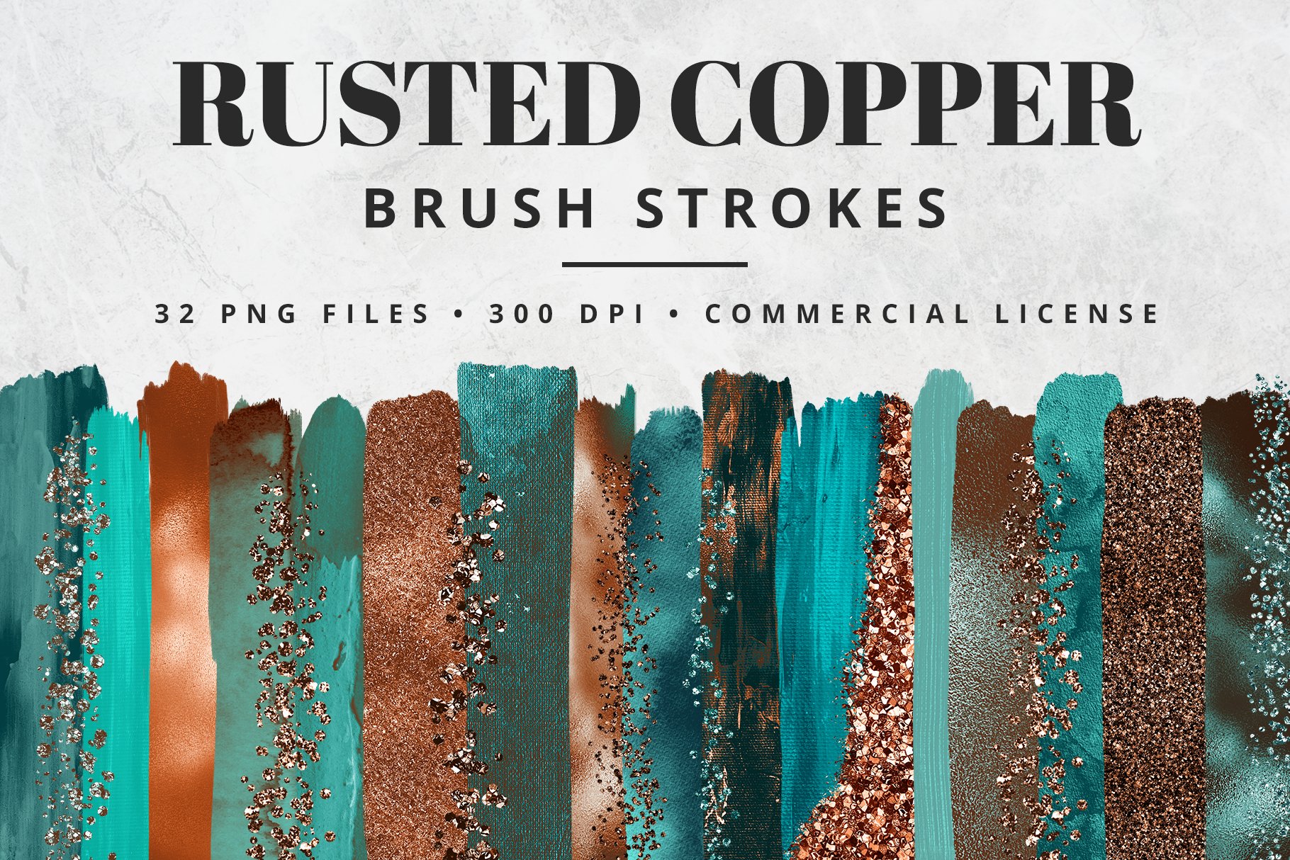 Rusted Copper Brush Strokes, image size:1820x1214