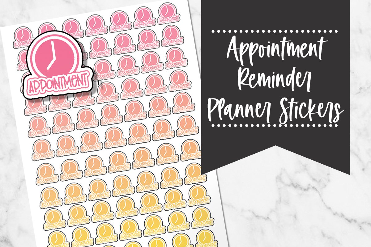 Appointment Reminder Planner Stickers