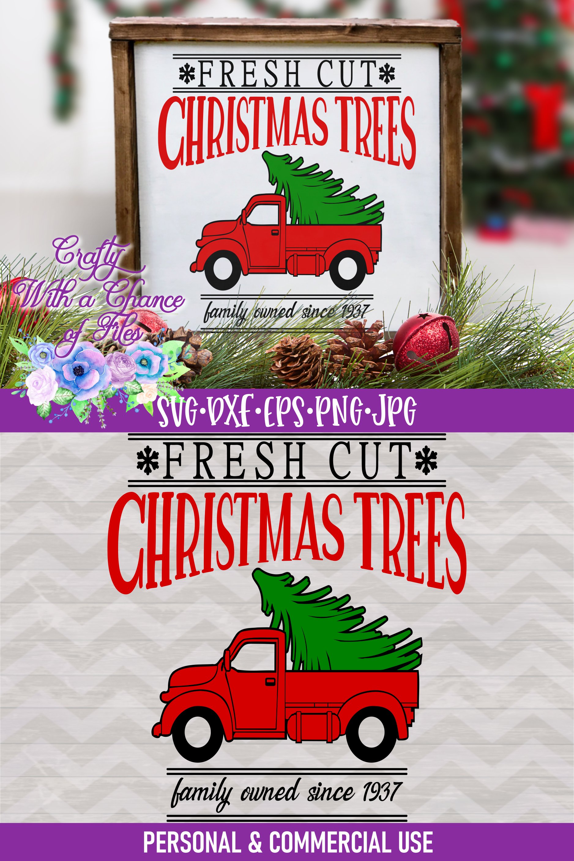 Fresh Cut Christmas Trees SVG Rustic Christmas SVG (149984) SVGs
