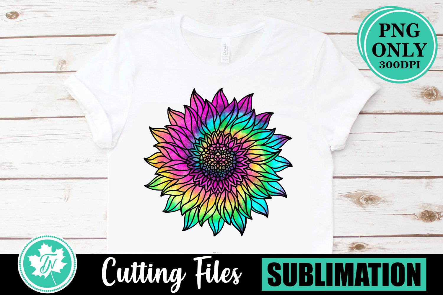 Tie Dye PNG Tie Dye Sunflower PNG Sublimation Design Digital Download ...