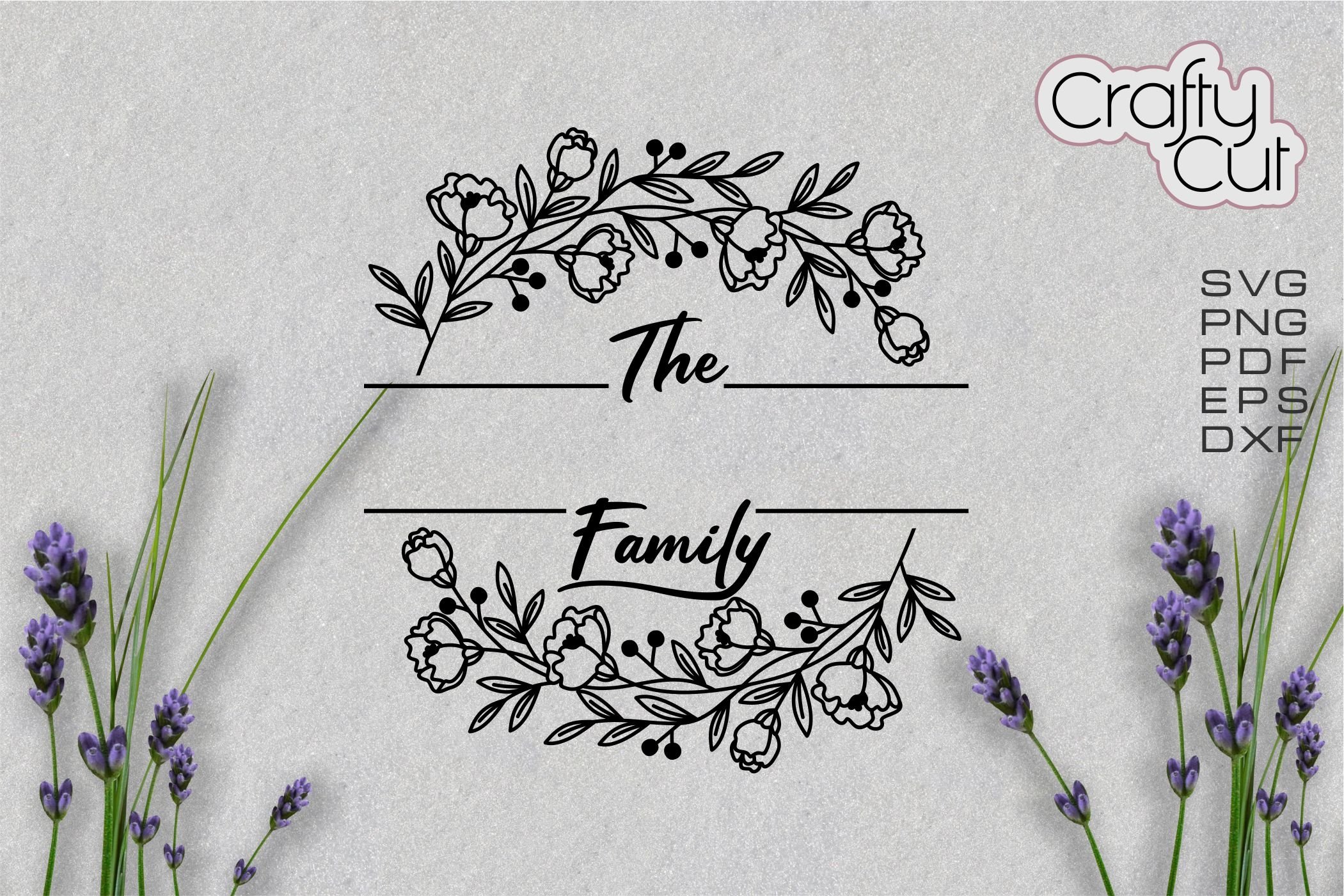 Family Last Name Floral wreath. Modern Rustic Farmhouse Sign (827331 ...