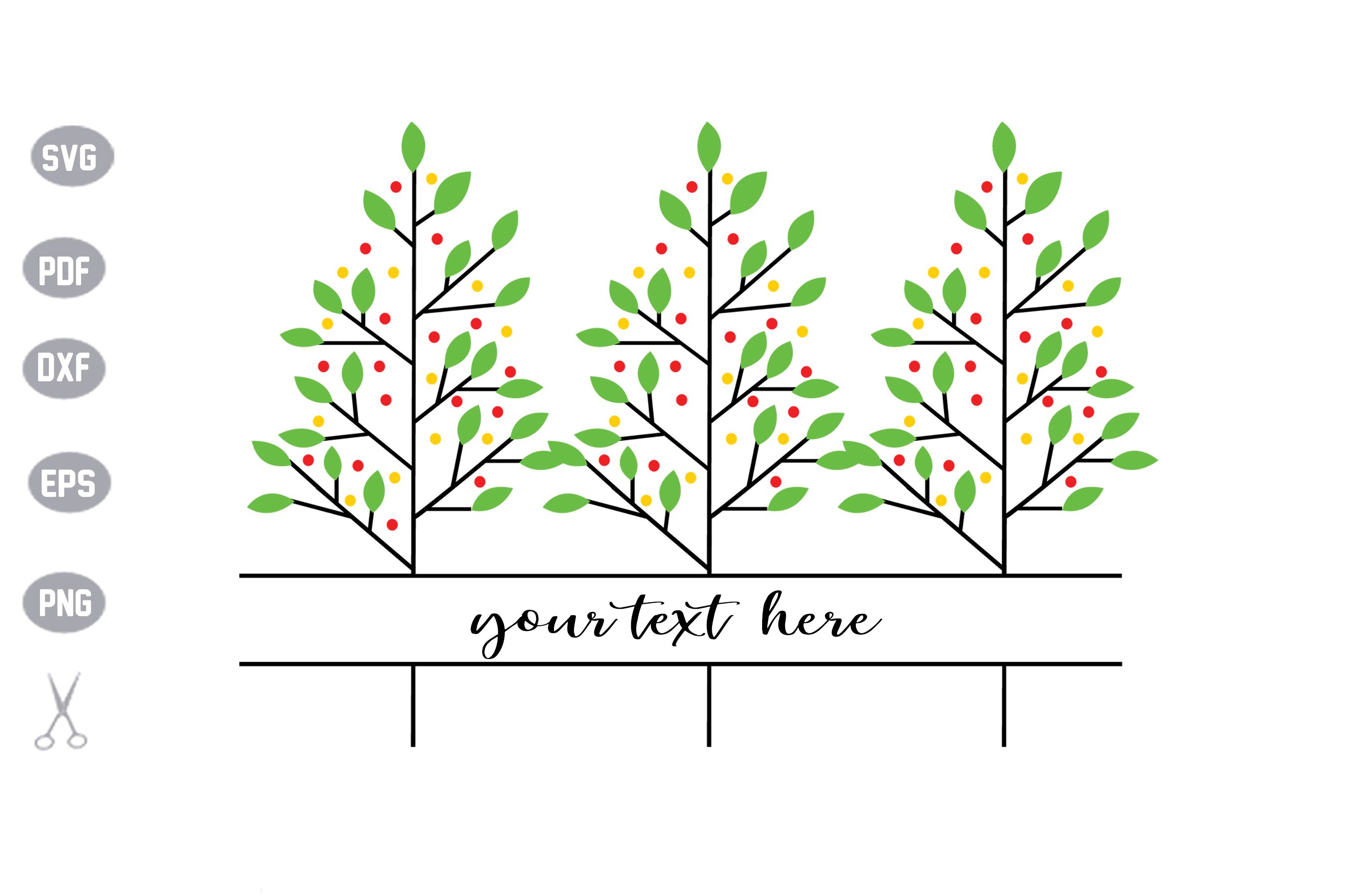 Download Christmas Tree Monogram SVG