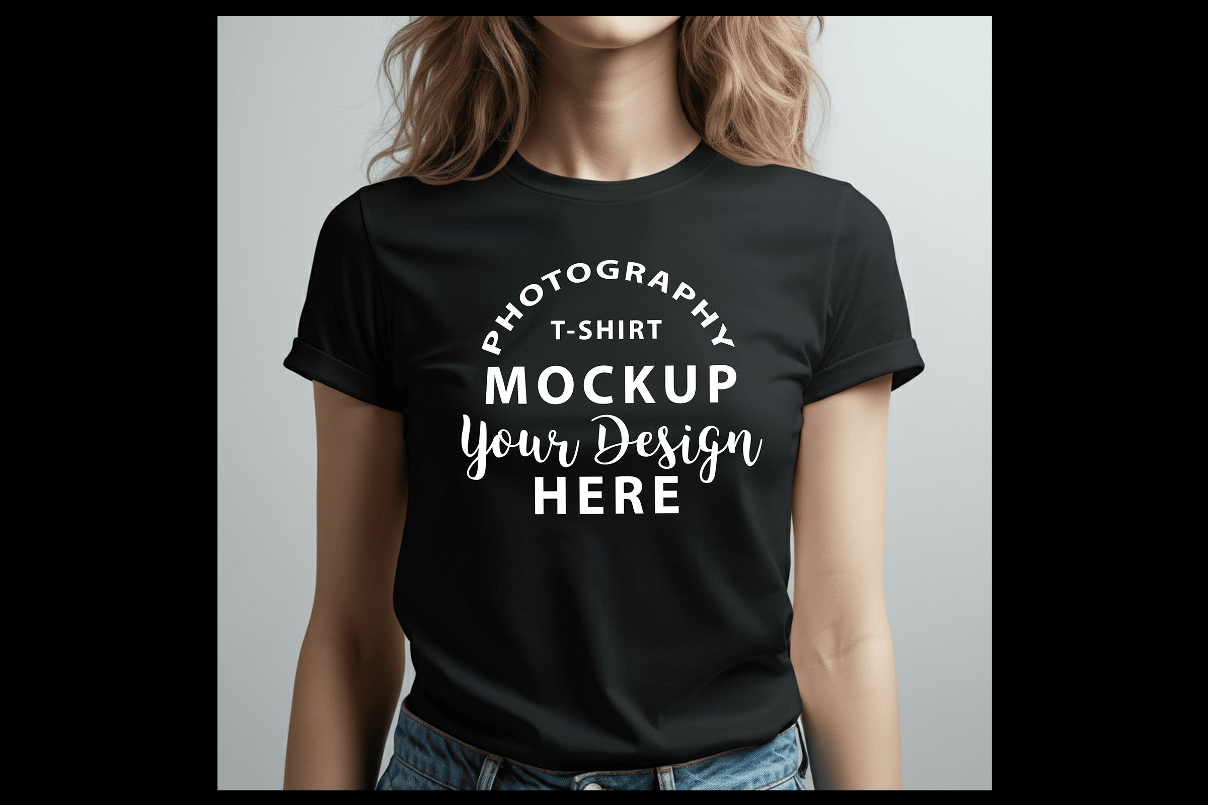 Bella Canvas 3001 Tshirt Mock-up BLACK (5197903)