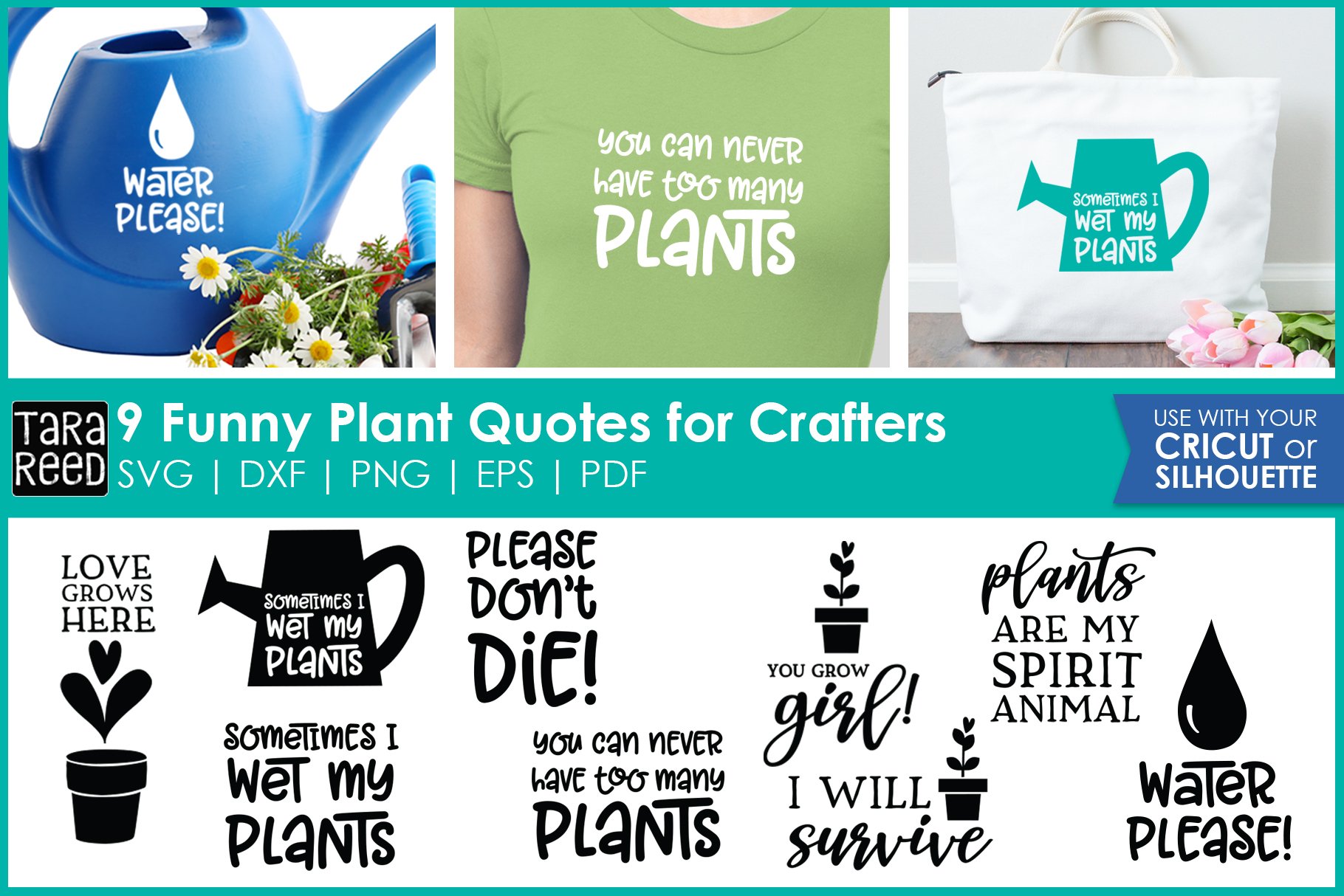 Plant Lover Quotes for Crafters | Plant SVG for Cricut