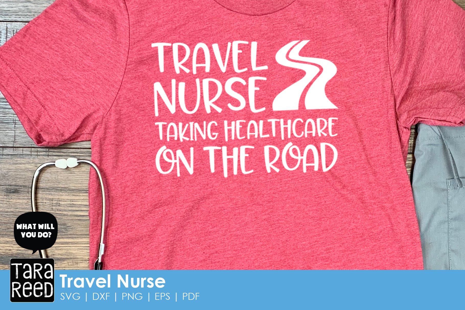 Travel Nurse SVG bundle of designs for cutting machines