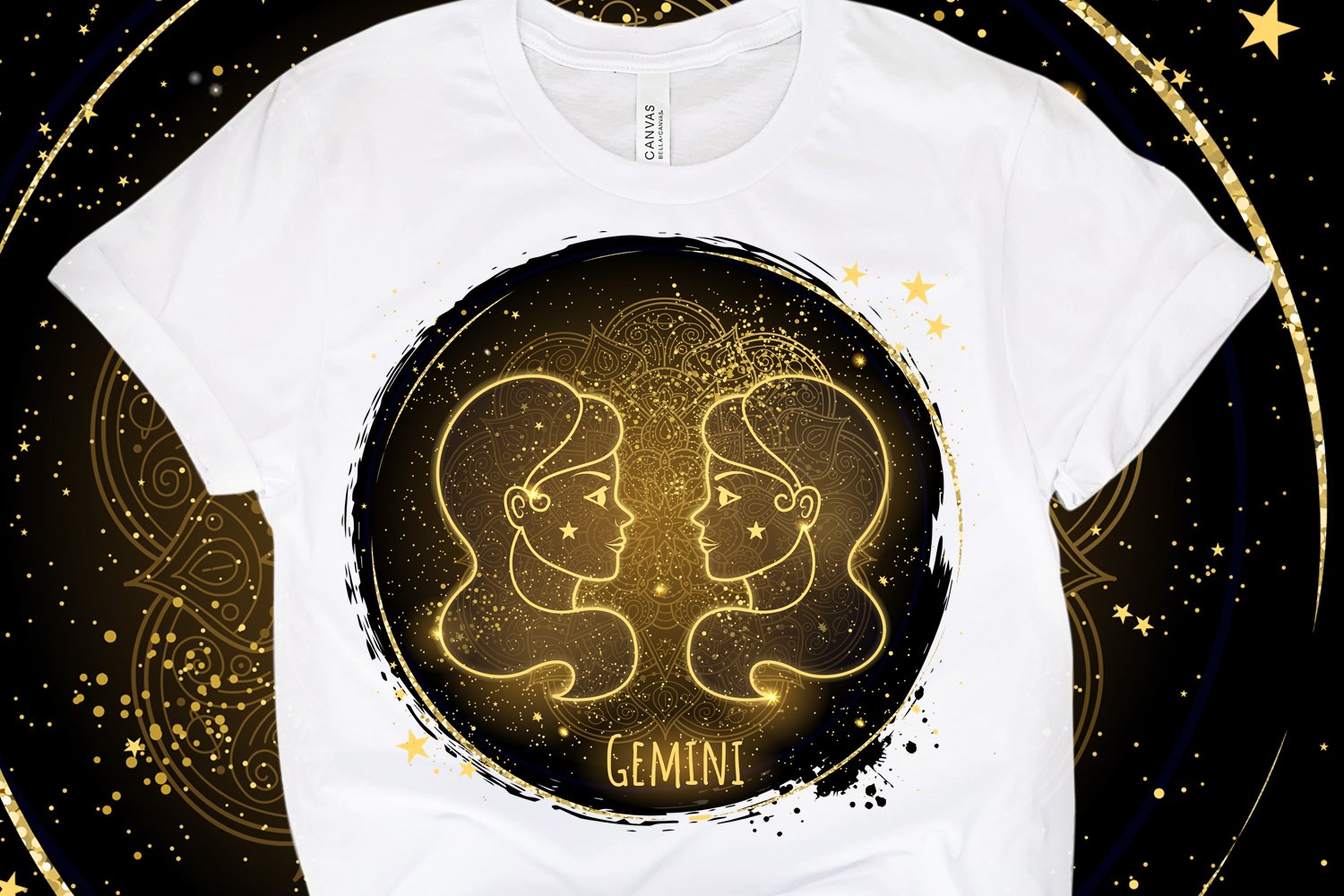 Gemini zodiac sign sublimation, image size:1500x1000