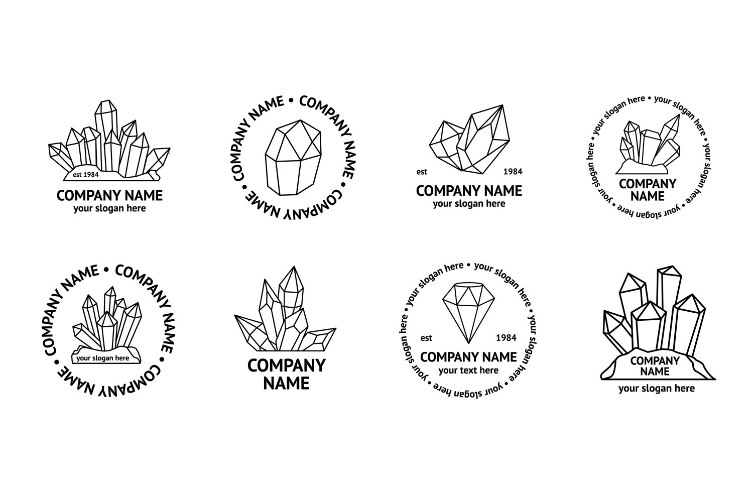 Gems Line Corporate brand Luxury prec