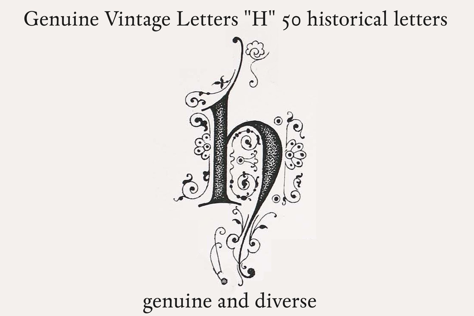 Genuine Vintage Letters 