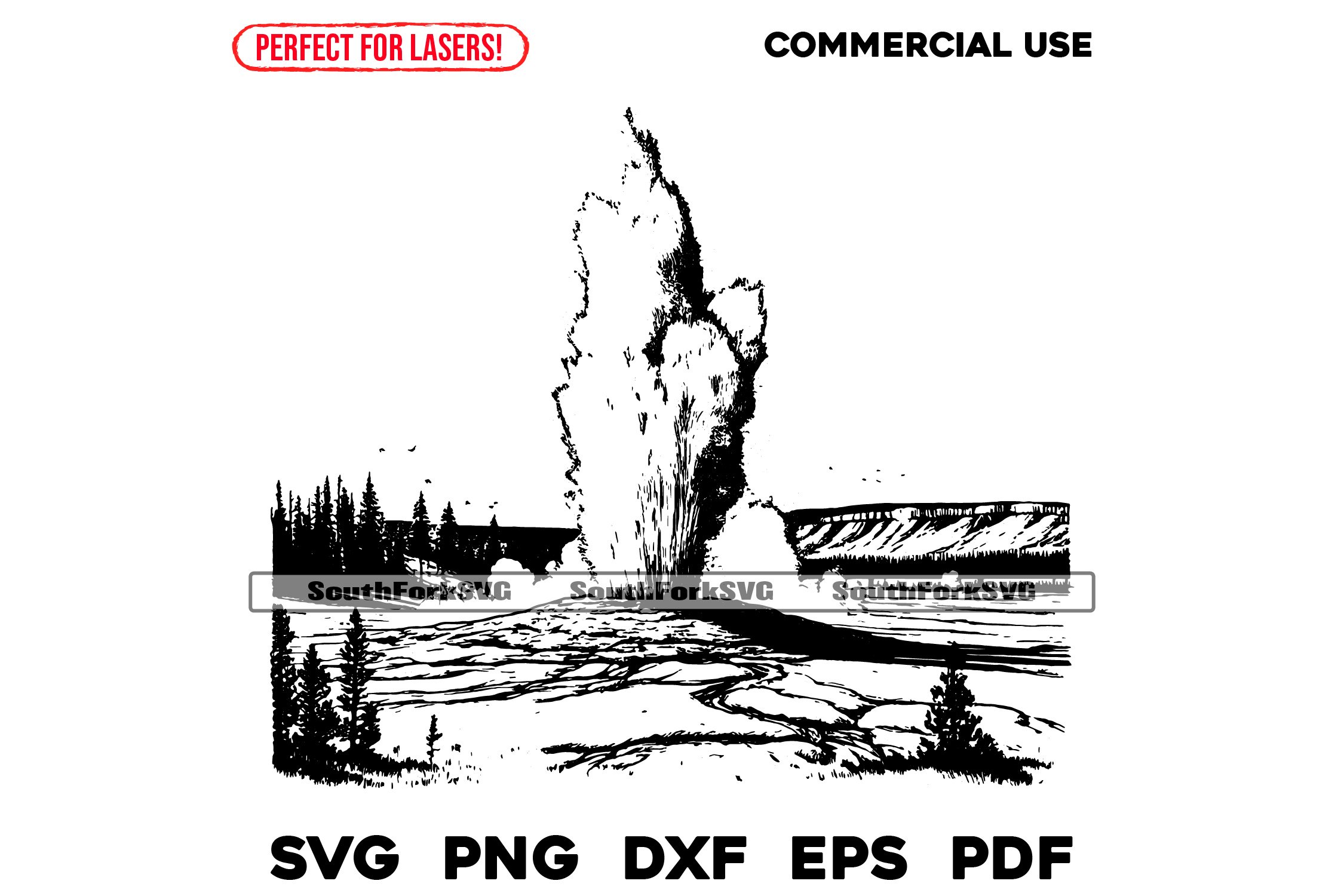 thumbnail image 2 of Vintage Style Yellowstone National Park Old Faithful Decal – Vinyl Sticker, Made In USA 2 of 3