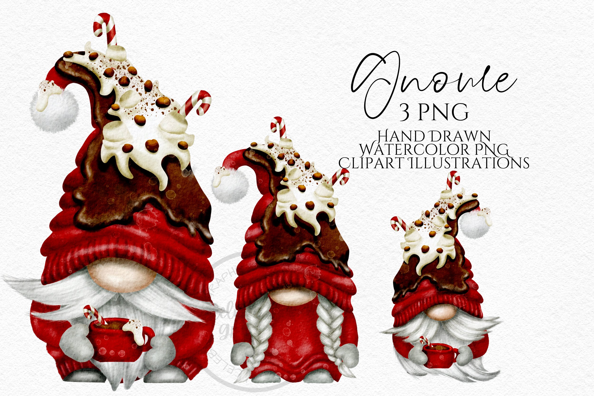 Craft Supplies & Tools Paper, Party & Kids Christmas Gnome Clipart Hot ...