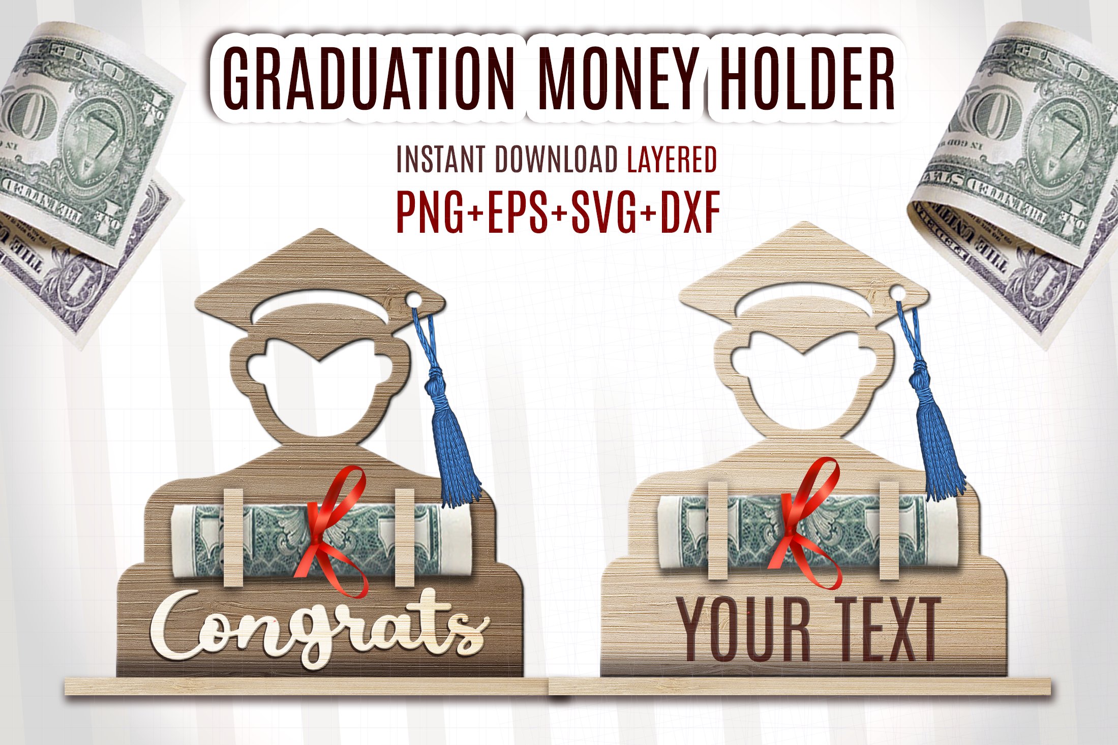 Graduation Money Holder SVG Cut File, Graduation (2560806)