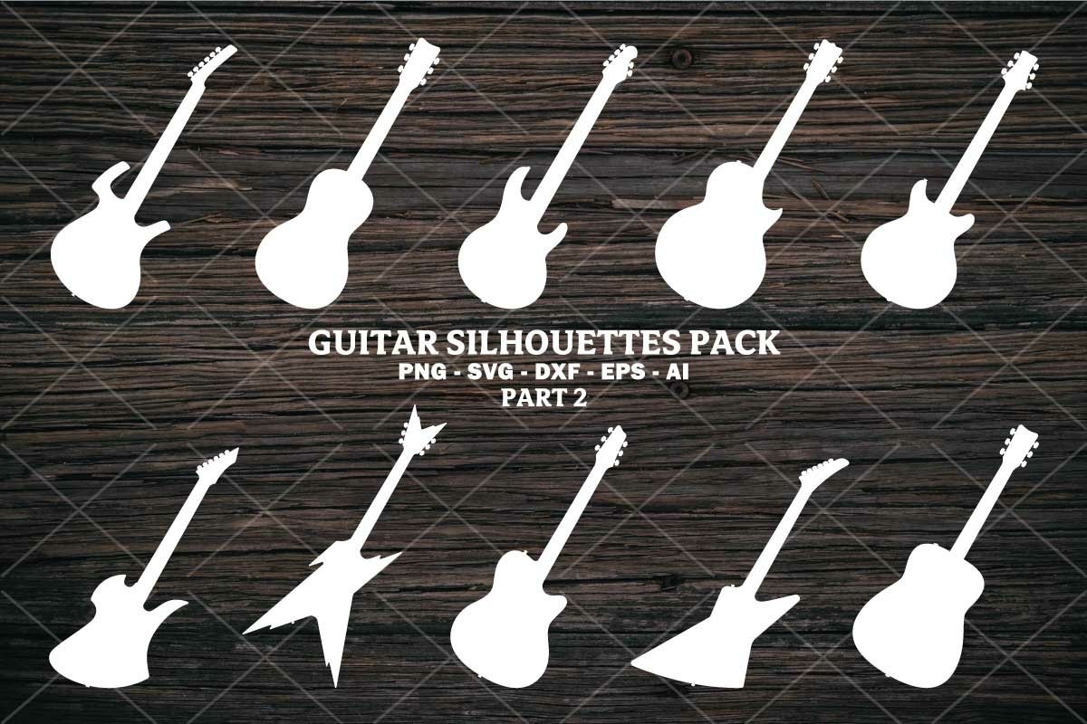 Guitar Silhouettes - Guitar Shapes in PNG and Vector SVG