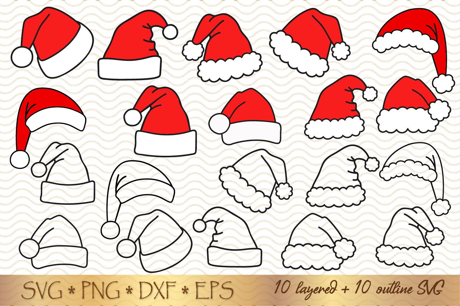 hats 569e27046138d8c676eaba2a1998b2e8da0a38ee18381cde2be06976b7939bb6 santa hat fabric template christmas santa claus hat bundle svg png