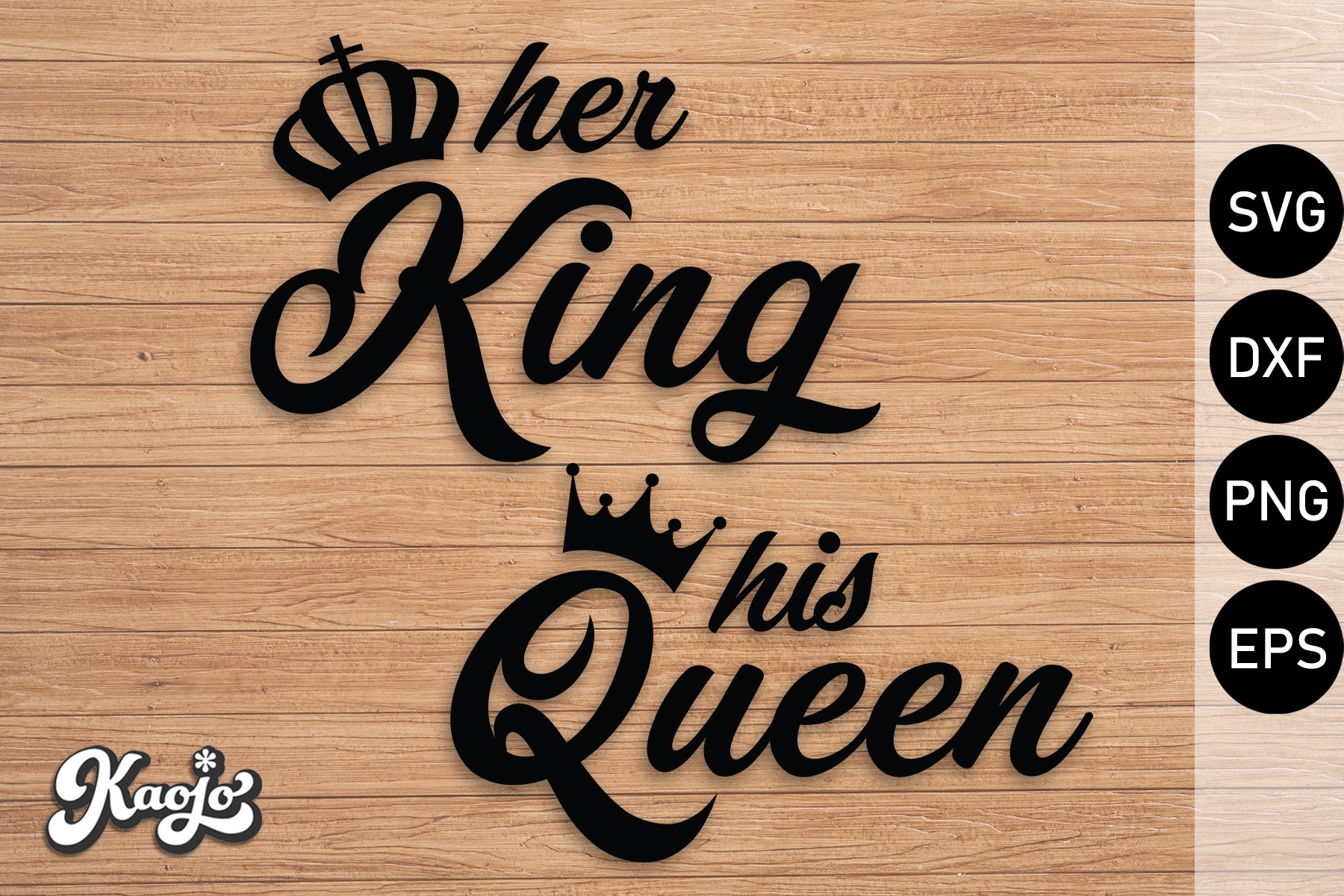 Her King And His Queen SVG, Funny Husband And Wife SVG