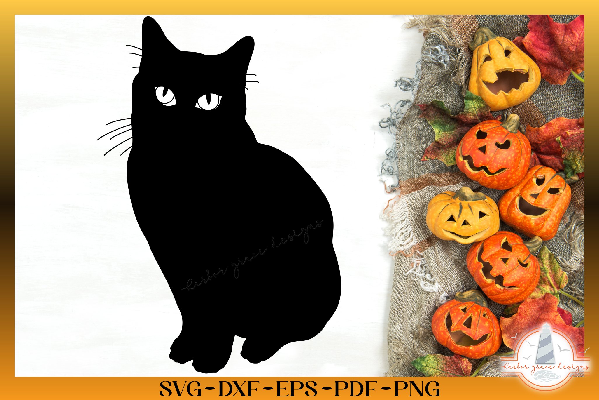Halloween Black Cat Silhouette