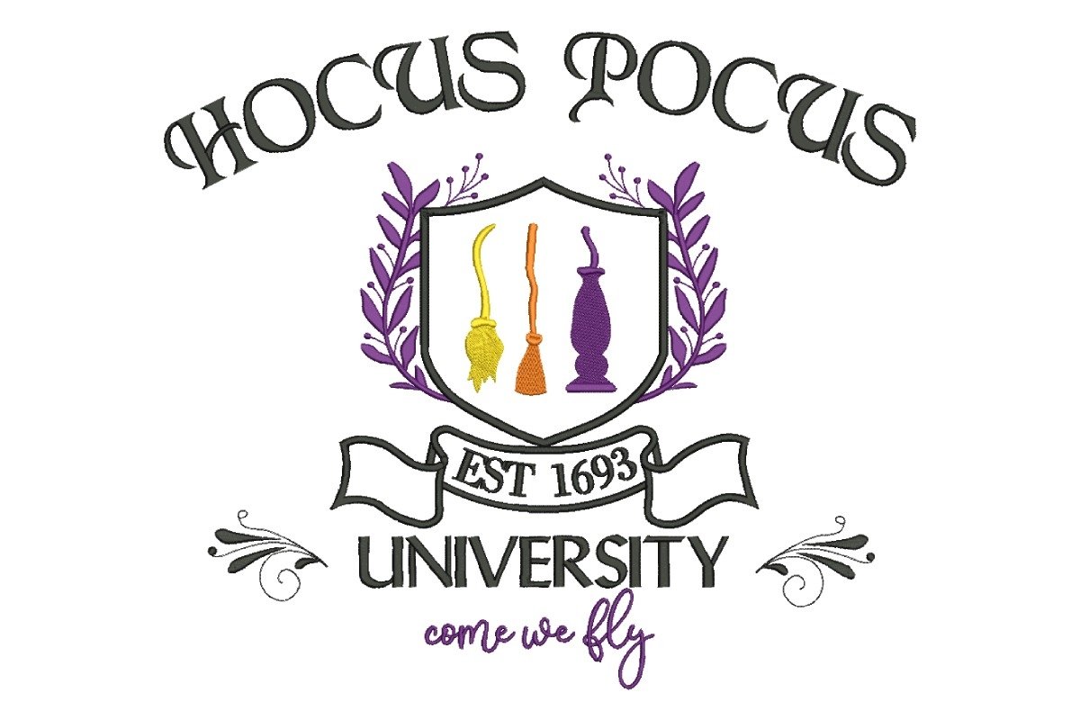 Dsign Pocus Hocus Pocus Friends Logo Machine Embroidery Designs Halloween