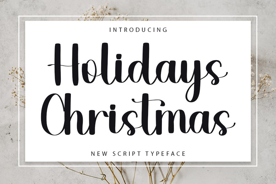 Kerst Script Lettertype Bundle Christmas Font, Handwritten Script